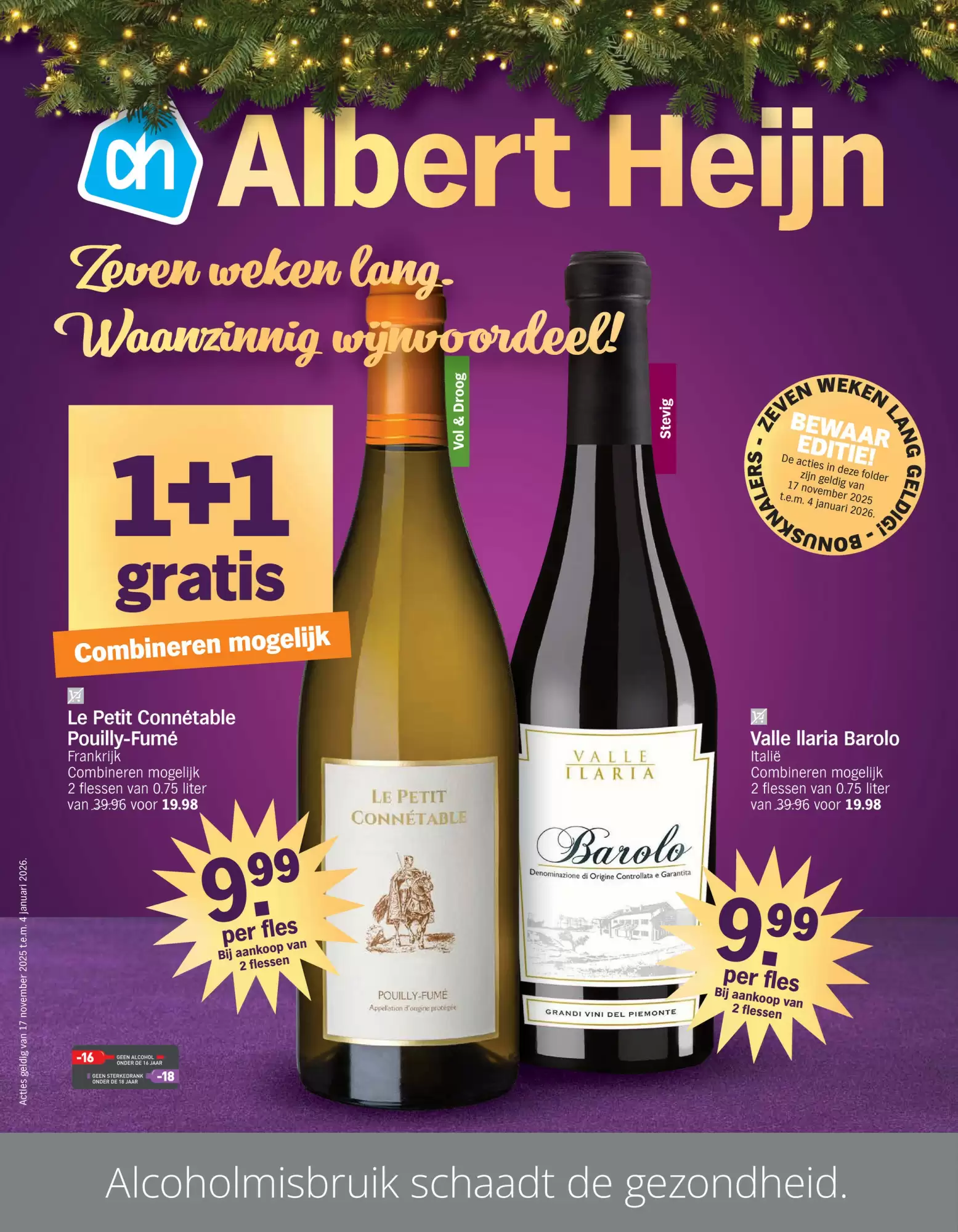 Albert Heijn folder 17/11/2025 – 04/01/2026