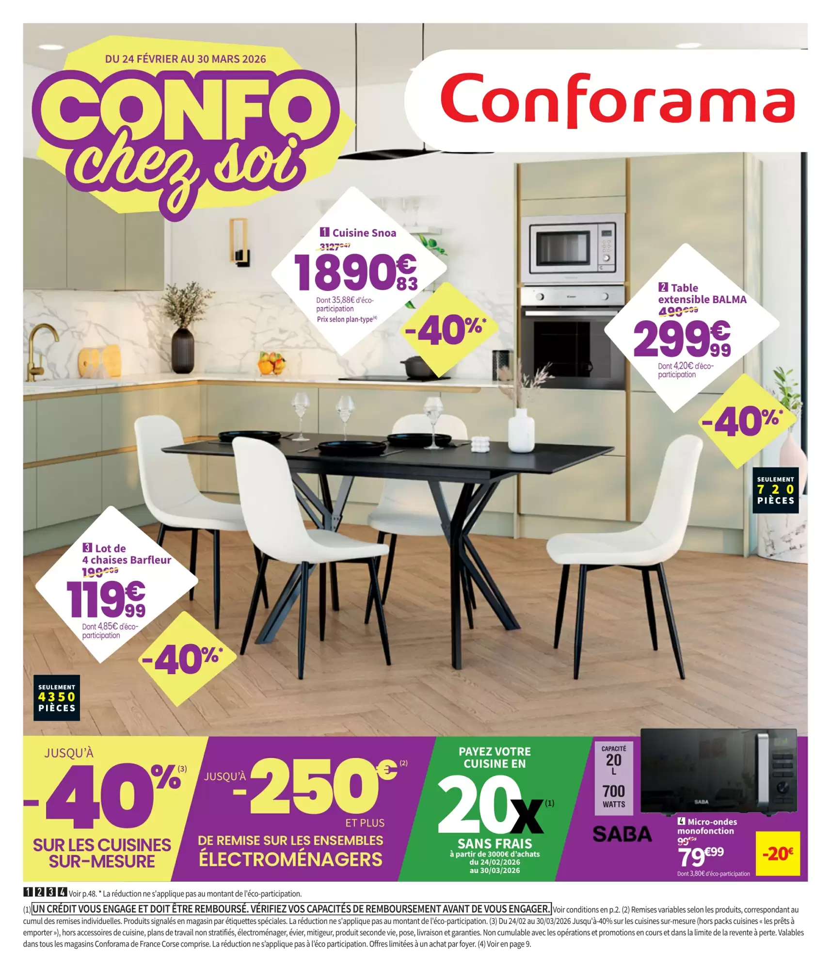 Conforama folder 24/02/2026 – 30/03/2026
