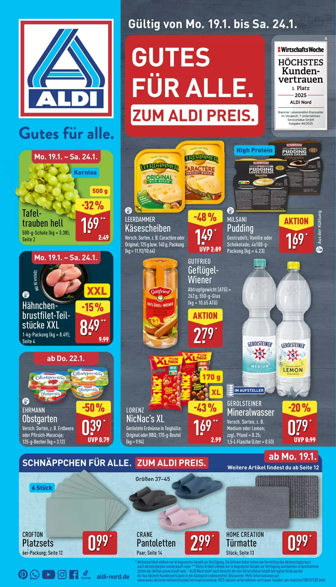 Aldi Nord Prospekt 19/01/2026 – 24/01/2026