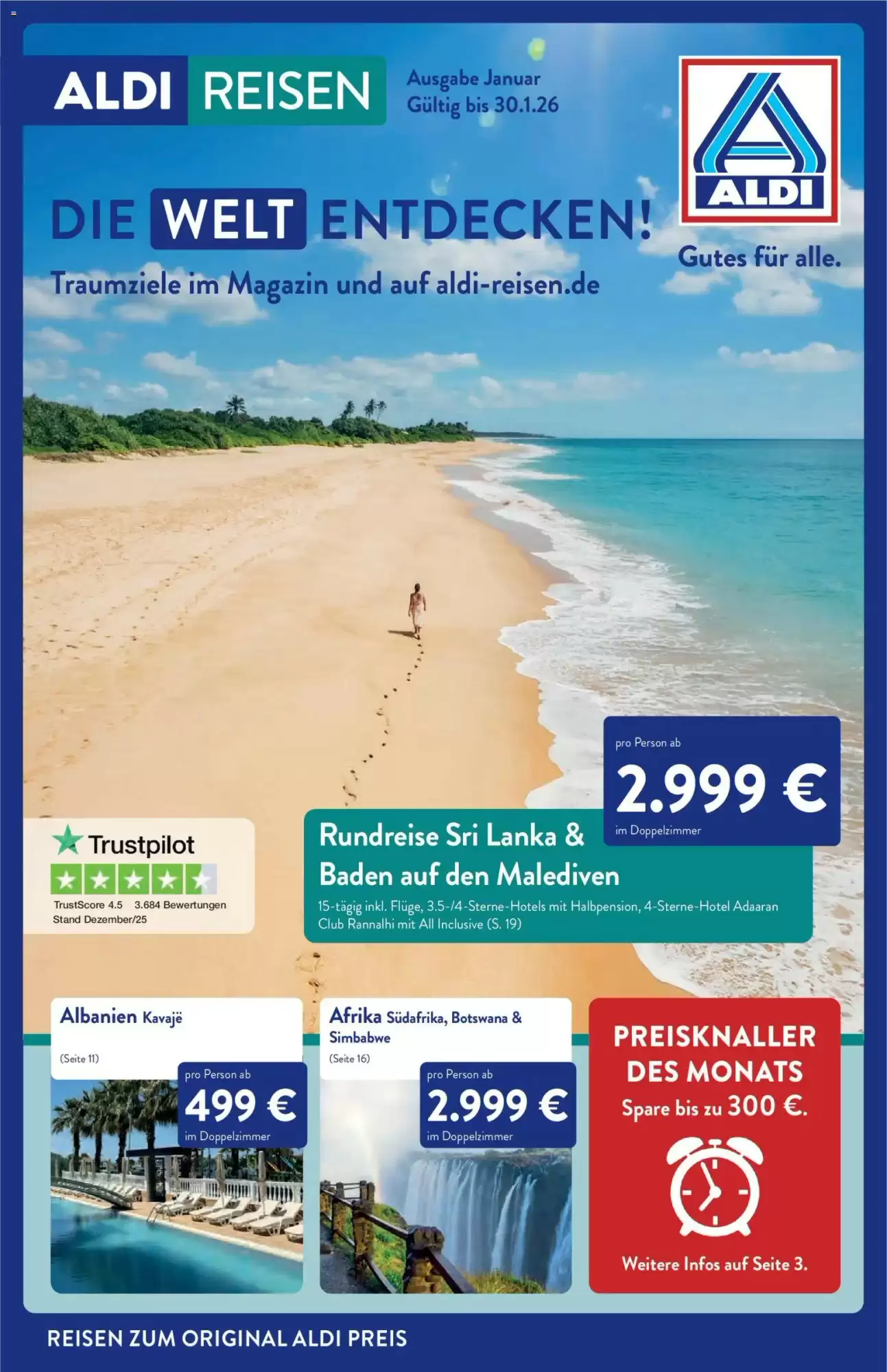 ALDI Nord Reisen Prospekt 01/01/2026 – 30/01/2026