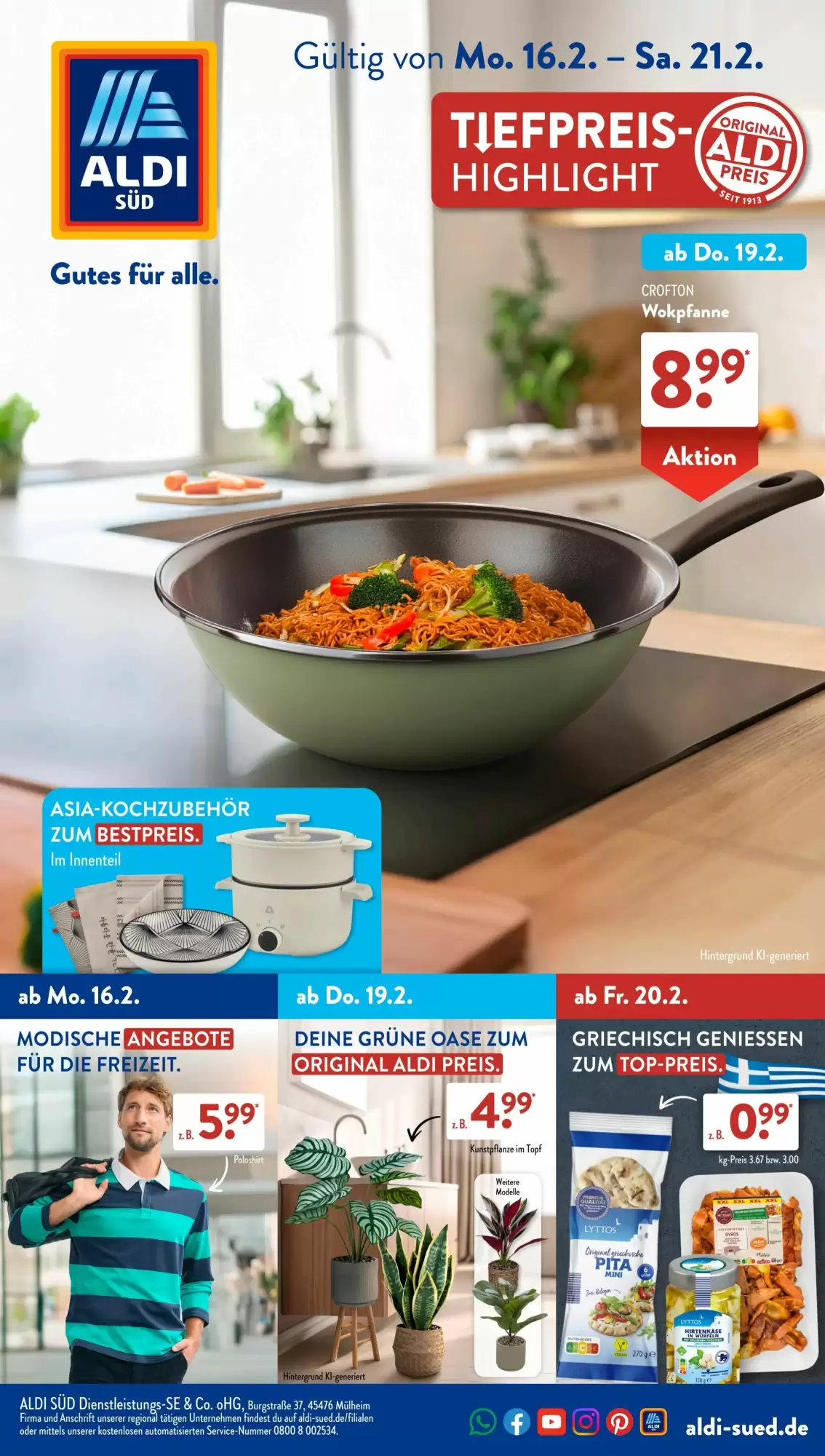 Aldi S&uuml;d Prospekt 16/02/2026 – 22/02/2026