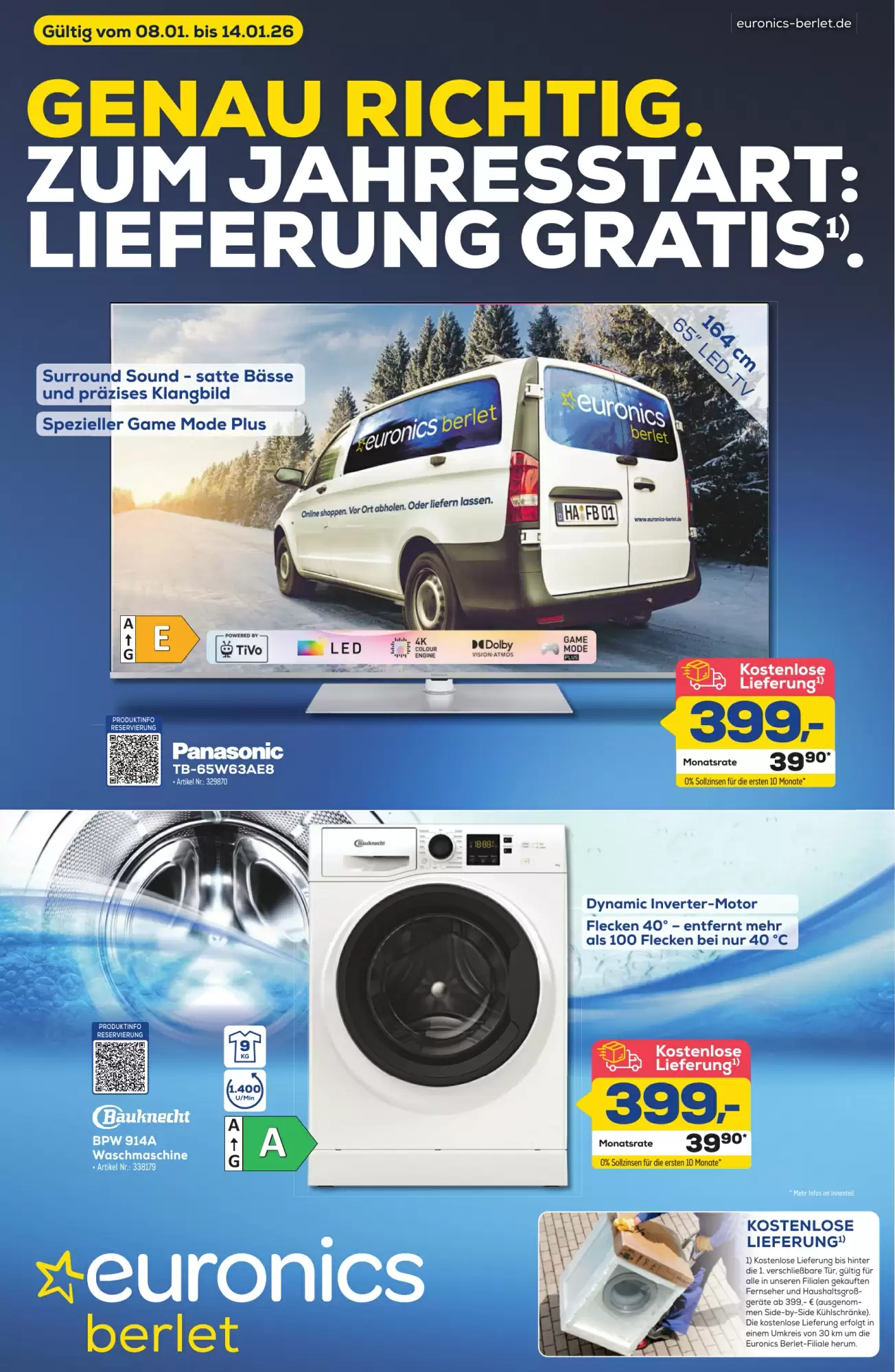 Euronics Berlet Prospekt 08/01/2026 – 14/01/2026