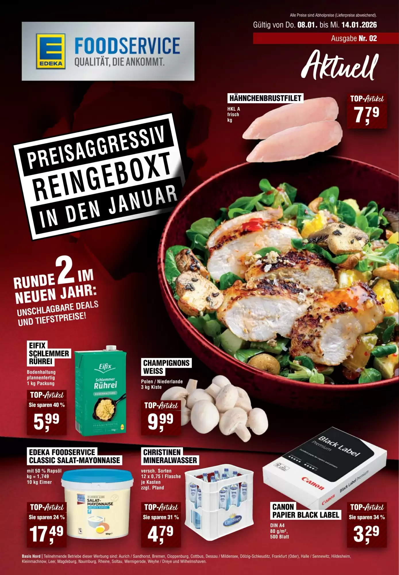 EDEKA Foodservice Prospekt 08/01/2026 – 14/01/2026
