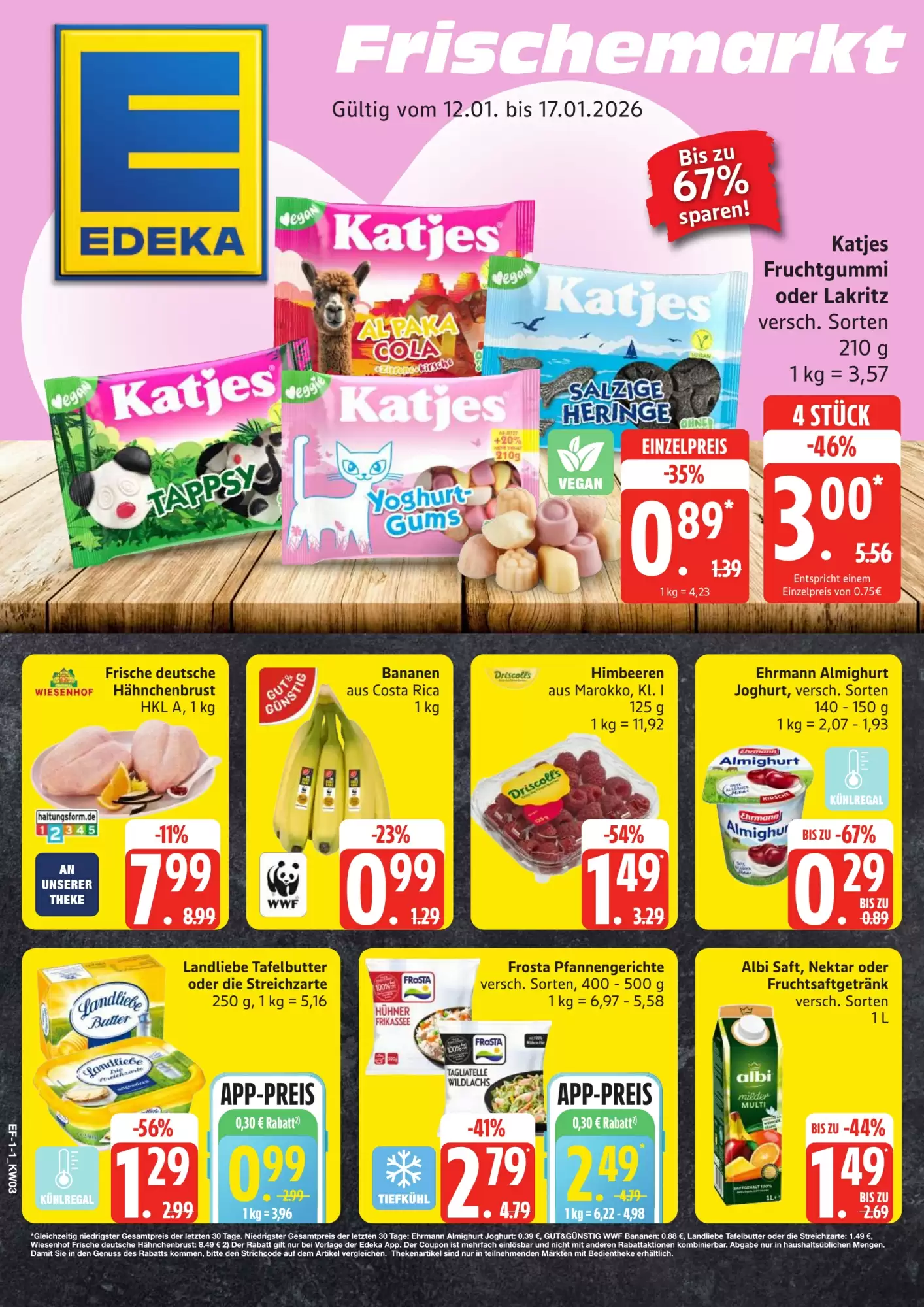 Edeka Frischemarkt Prospekt 12/01/2026 – 17/01/2026