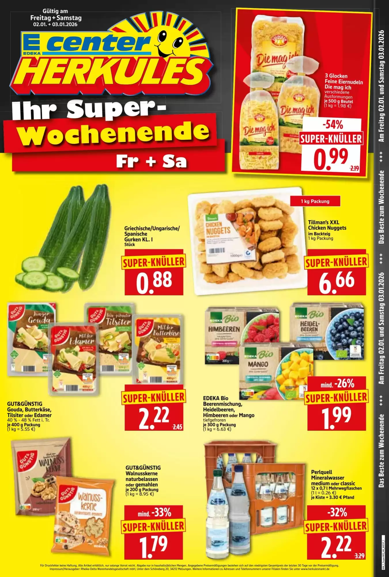 Edeka Herkules Prospekt 02/01/2026 – 04/01/2026