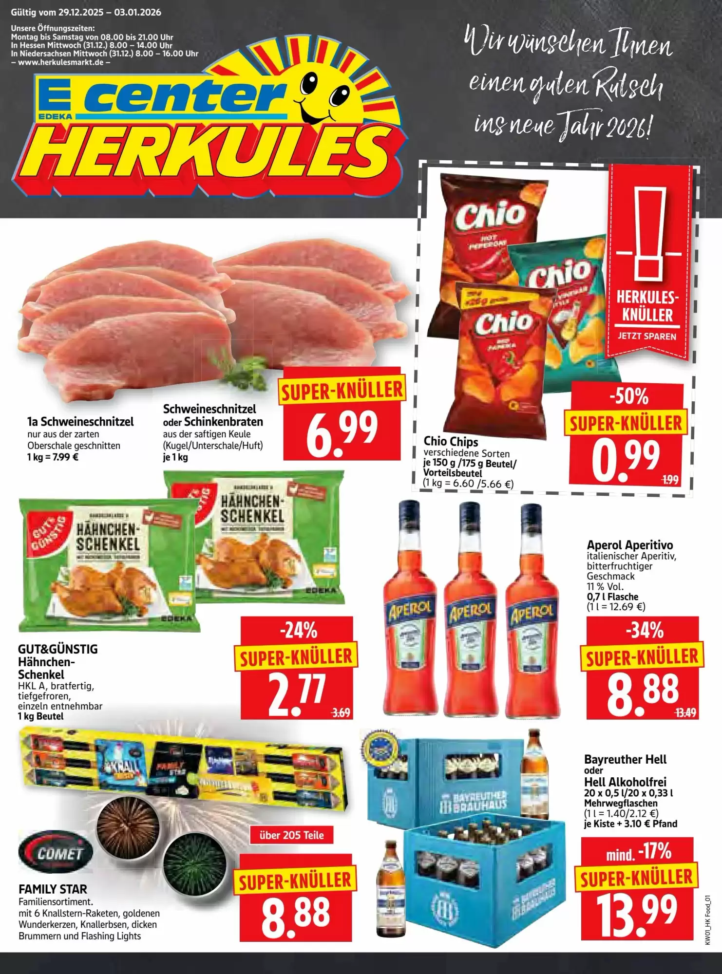 Edeka Herkules Prospekt 29/12/2025 – 04/01/2026