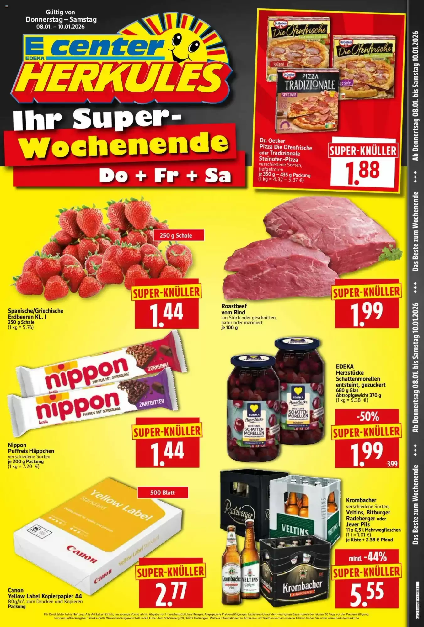 Edeka Herkules Prospekt 08/01/2026 – 10/01/2026