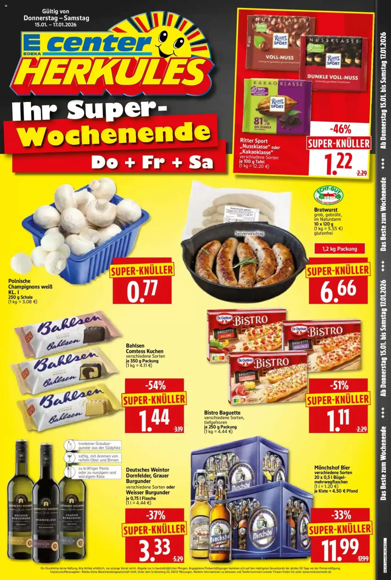 Edeka Herkules Prospekt 15/01/2026 – 17/01/2026