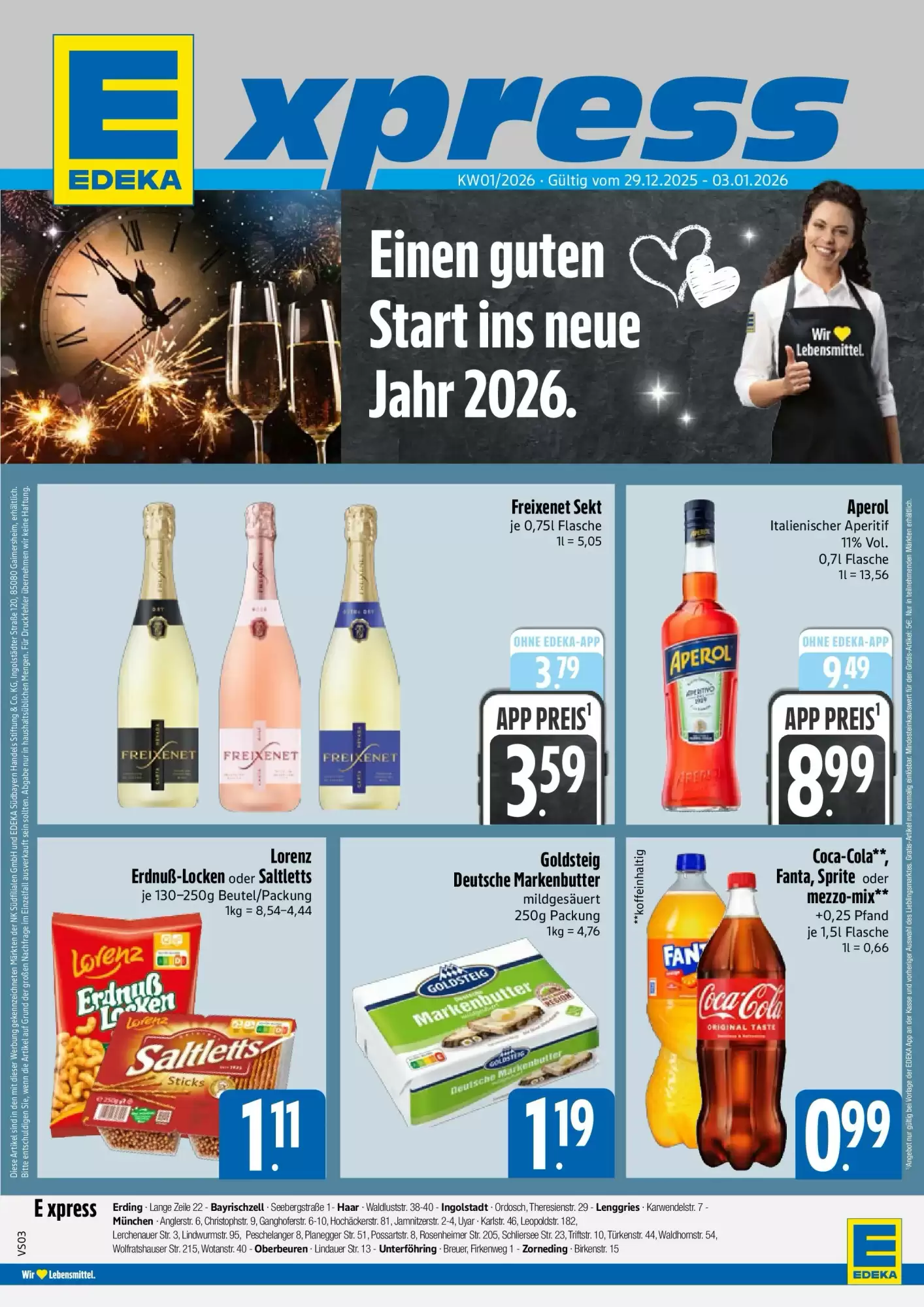 Edeka Xpress Prospekt 28/12/2025 – 03/01/2026