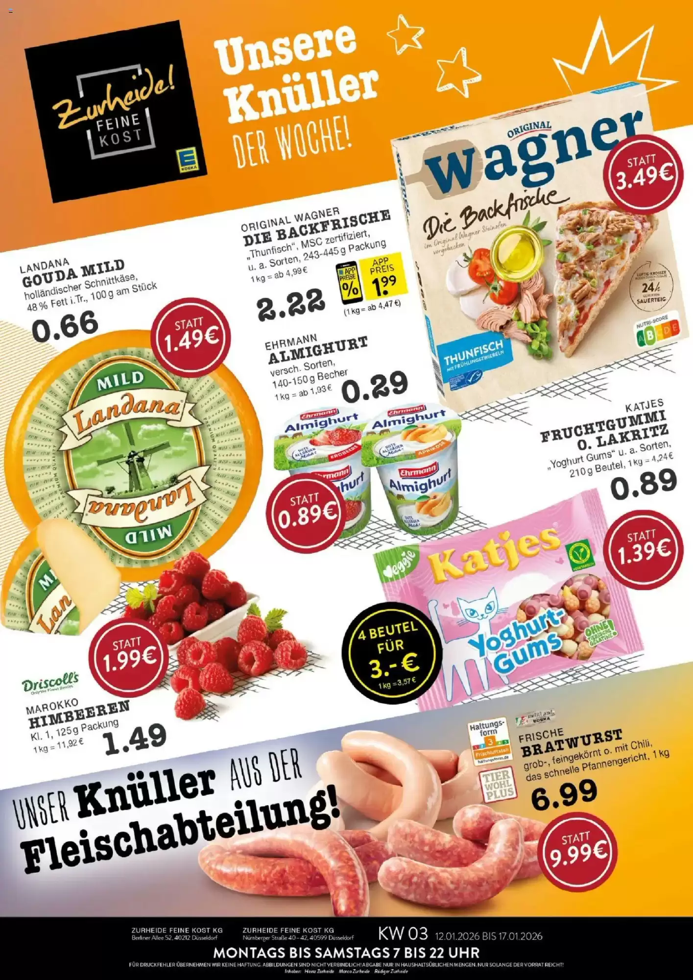 Edeka Zurheide Prospekt 11/01/2026 – 17/01/2026