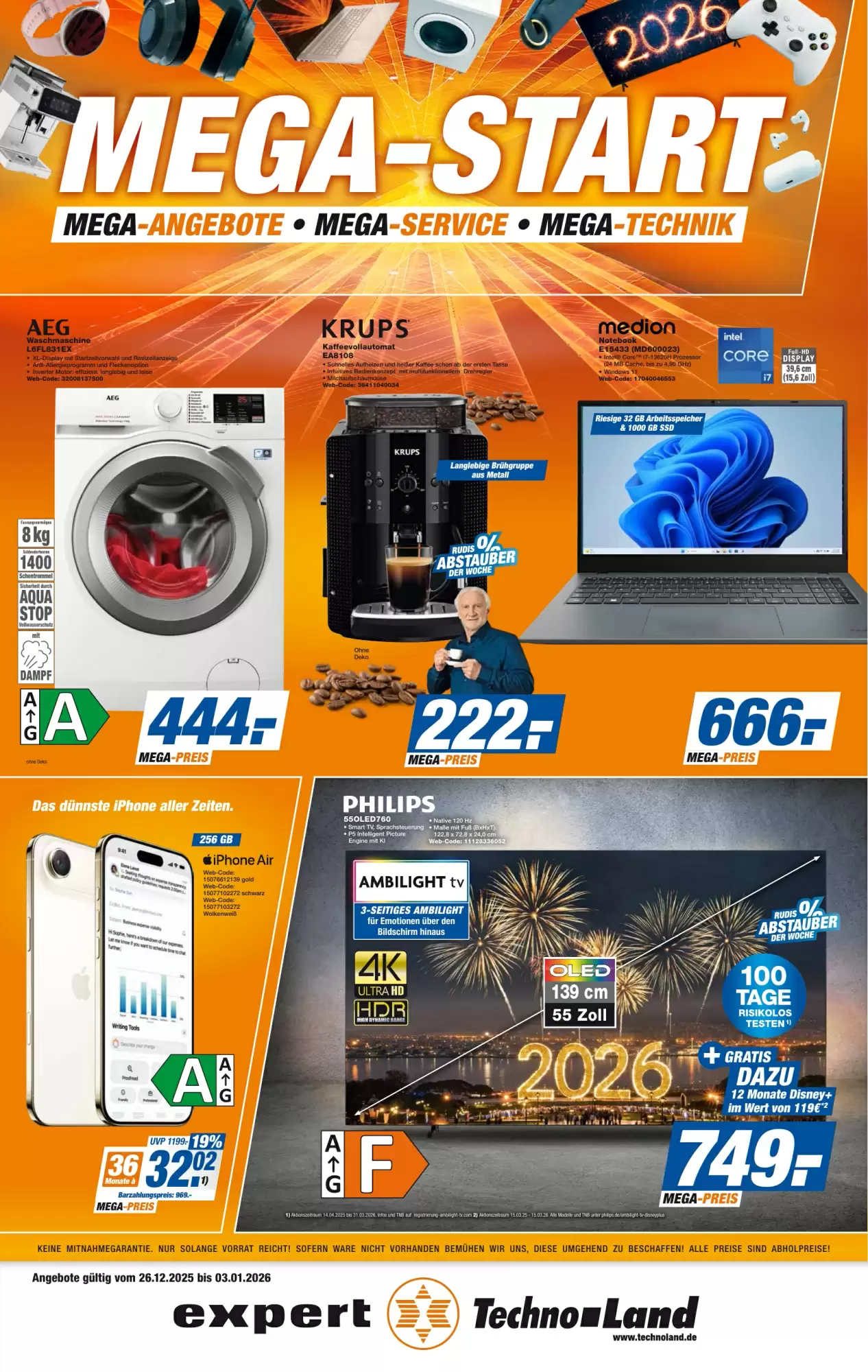 Expert Techno Land Prospekt 26/12/2025 – 03/01/2026