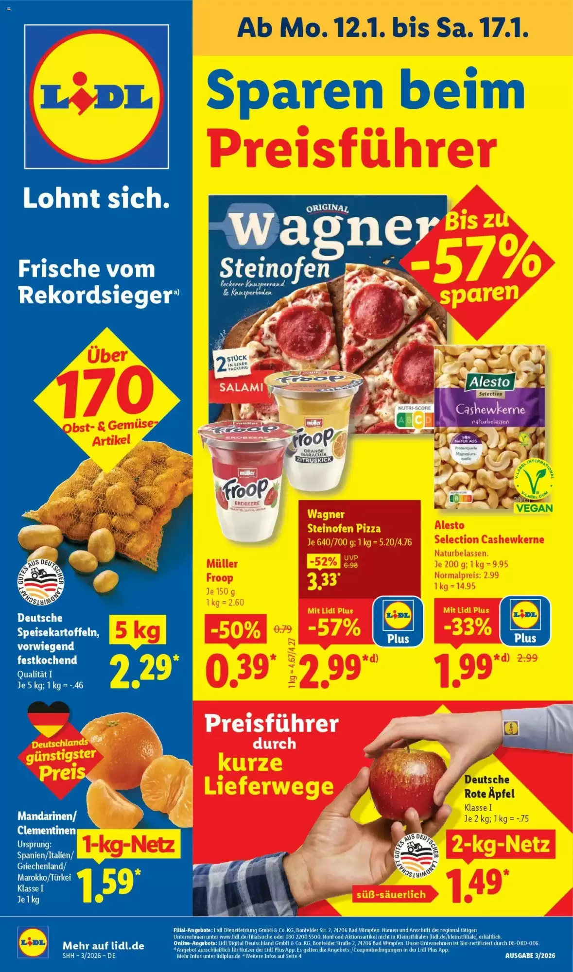 Lidl Prospekt 12/01/2026 – 17/01/2026