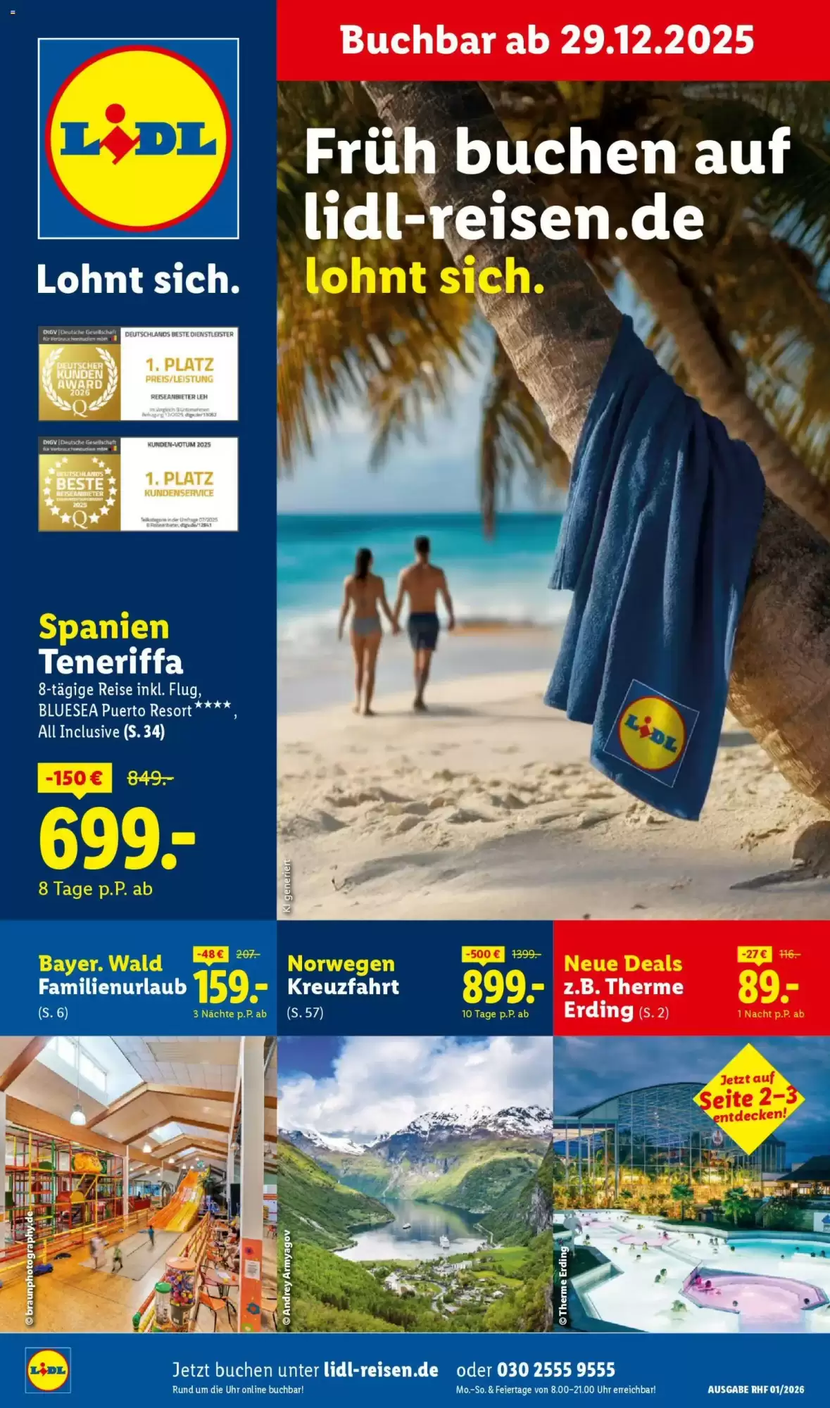 Lidl Reisen Prospekt 29/12/2025 – 31/01/2026