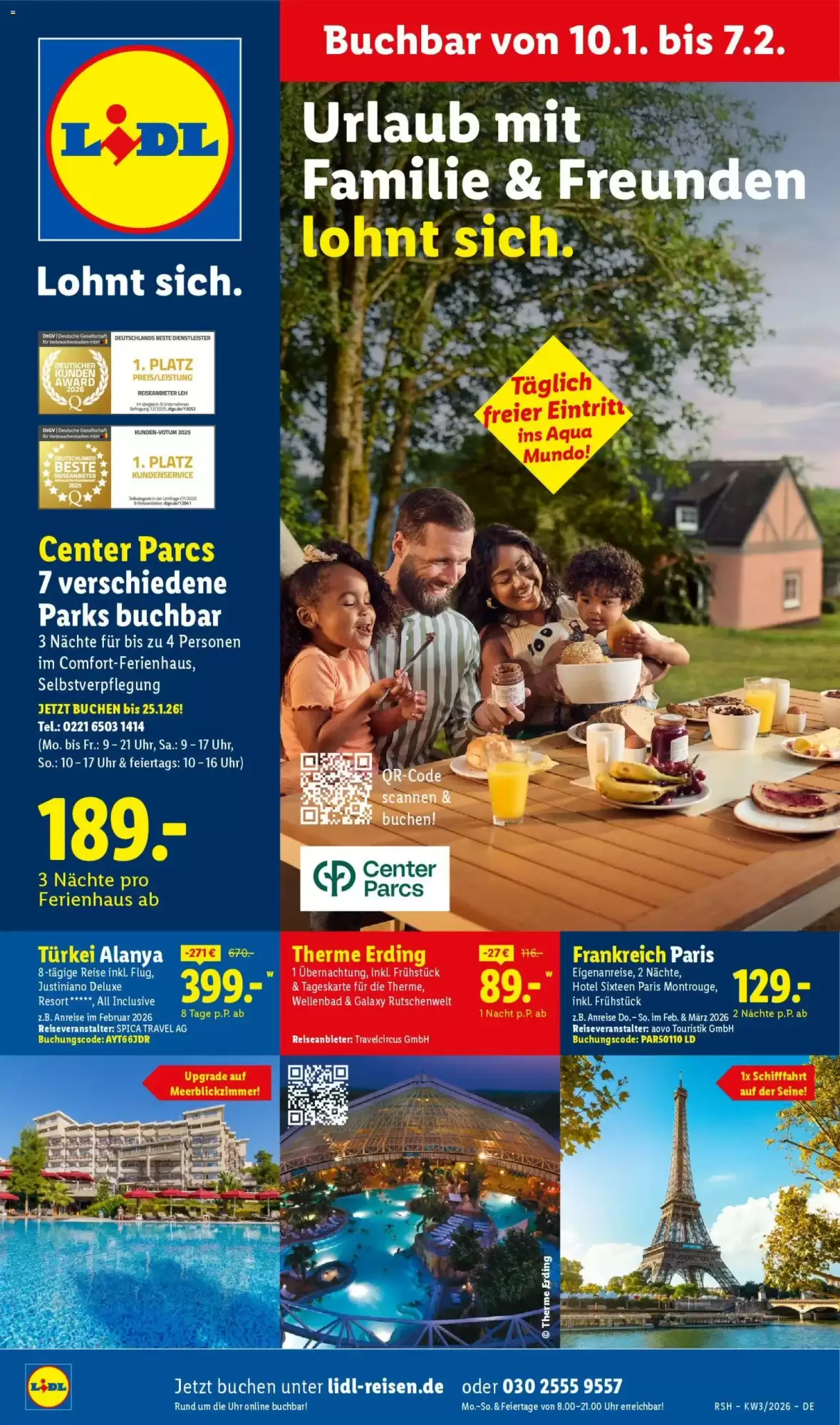 Lidl Reisen Prospekt 10/01/2026 – 07/02/2026