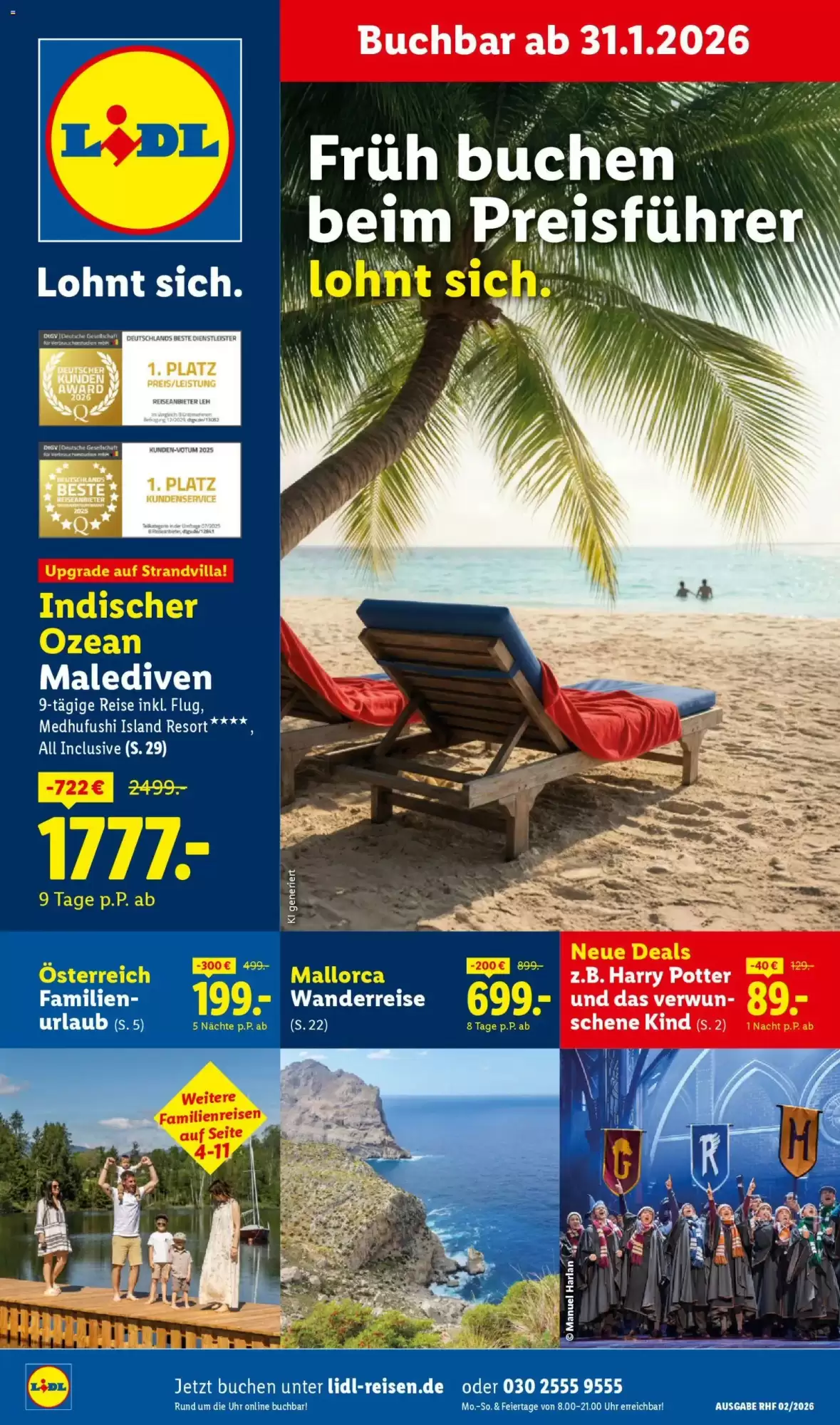 Lidl Reisen Prospekt 31/01/2026 – 28/02/2026