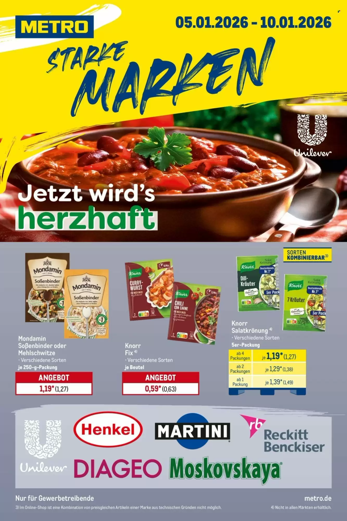 METRO Prospekt 05/01/2026 – 10/01/2026