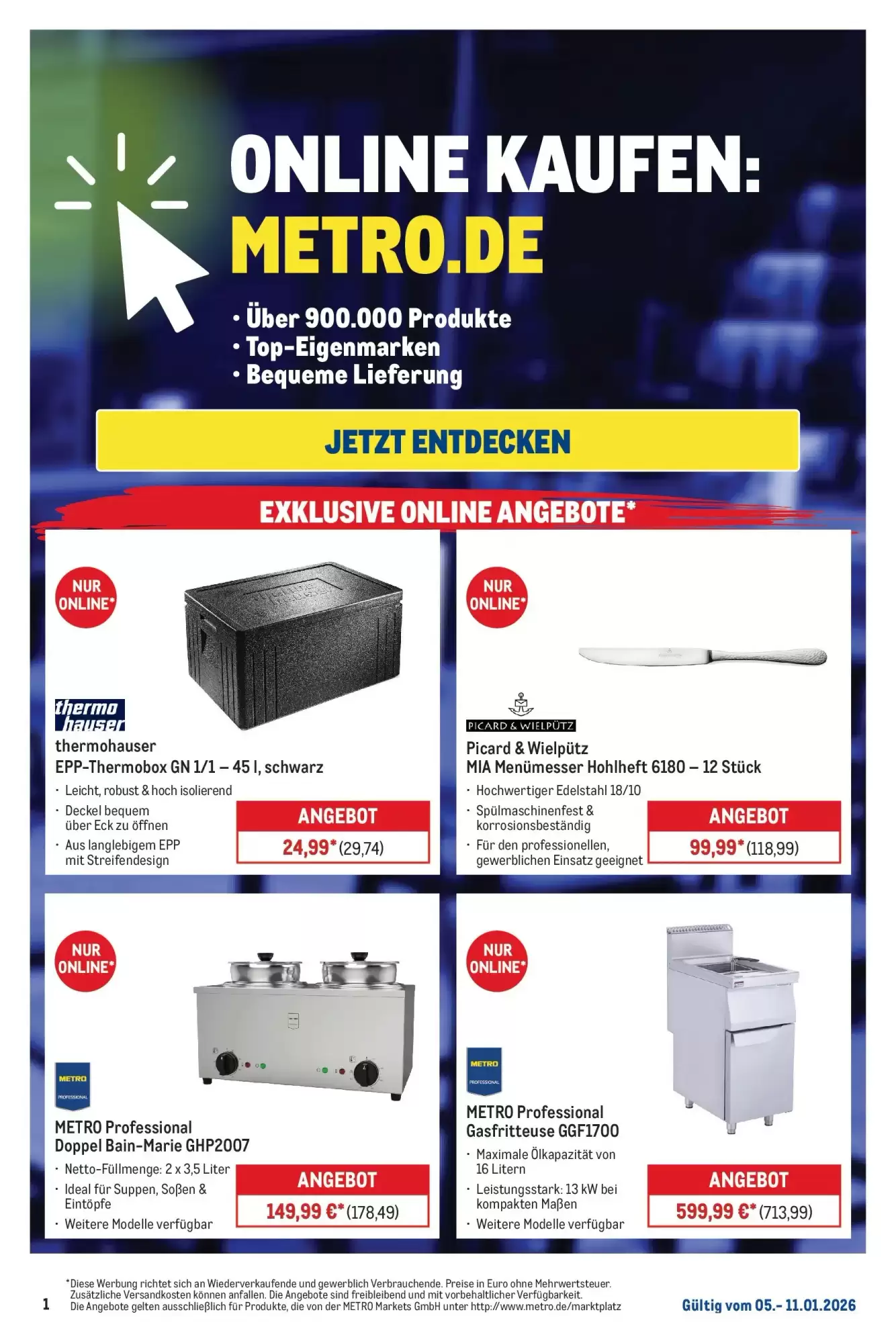 METRO Prospekt 05/01/2026 – 10/01/2026