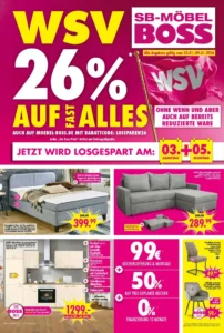 M&ouml;bel Boss Prospekt 03/01/2026 – 09/01/2026