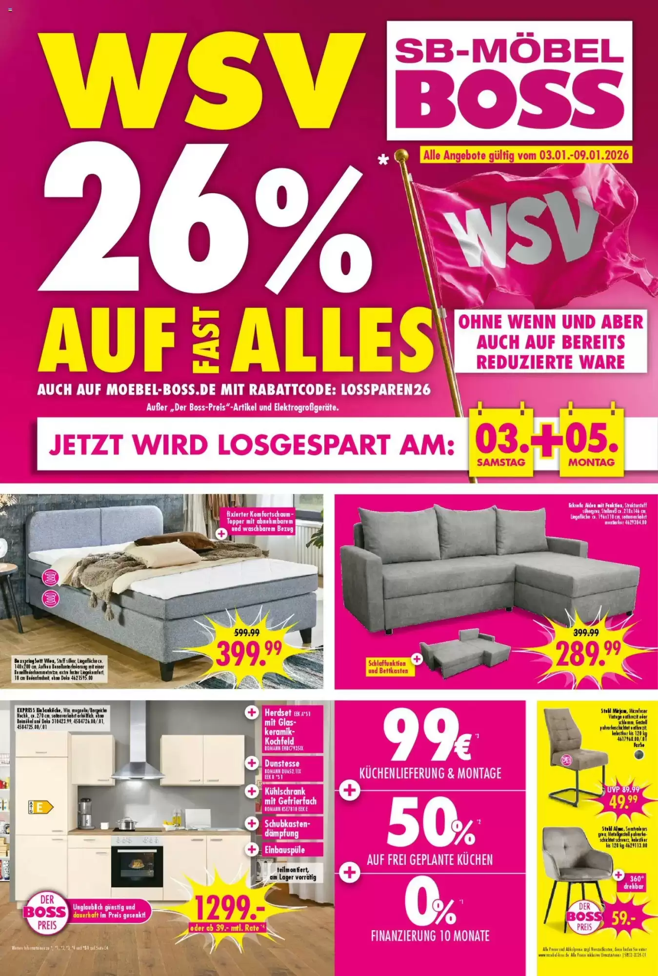 M&ouml;bel Boss Prospekt 03/01/2026 – 09/01/2026