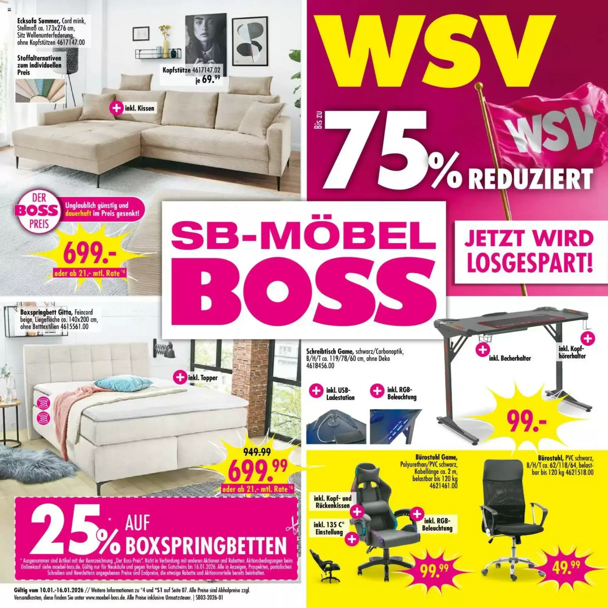 M&ouml;bel Boss Prospekt 10/01/2026 – 16/02/2026