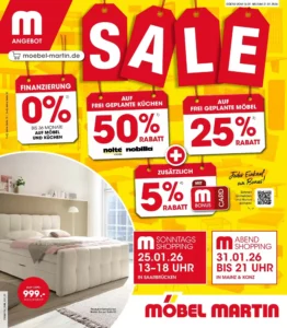 M&ouml;bel Martin Prospekt 13/01/2026 – 31/01/2026