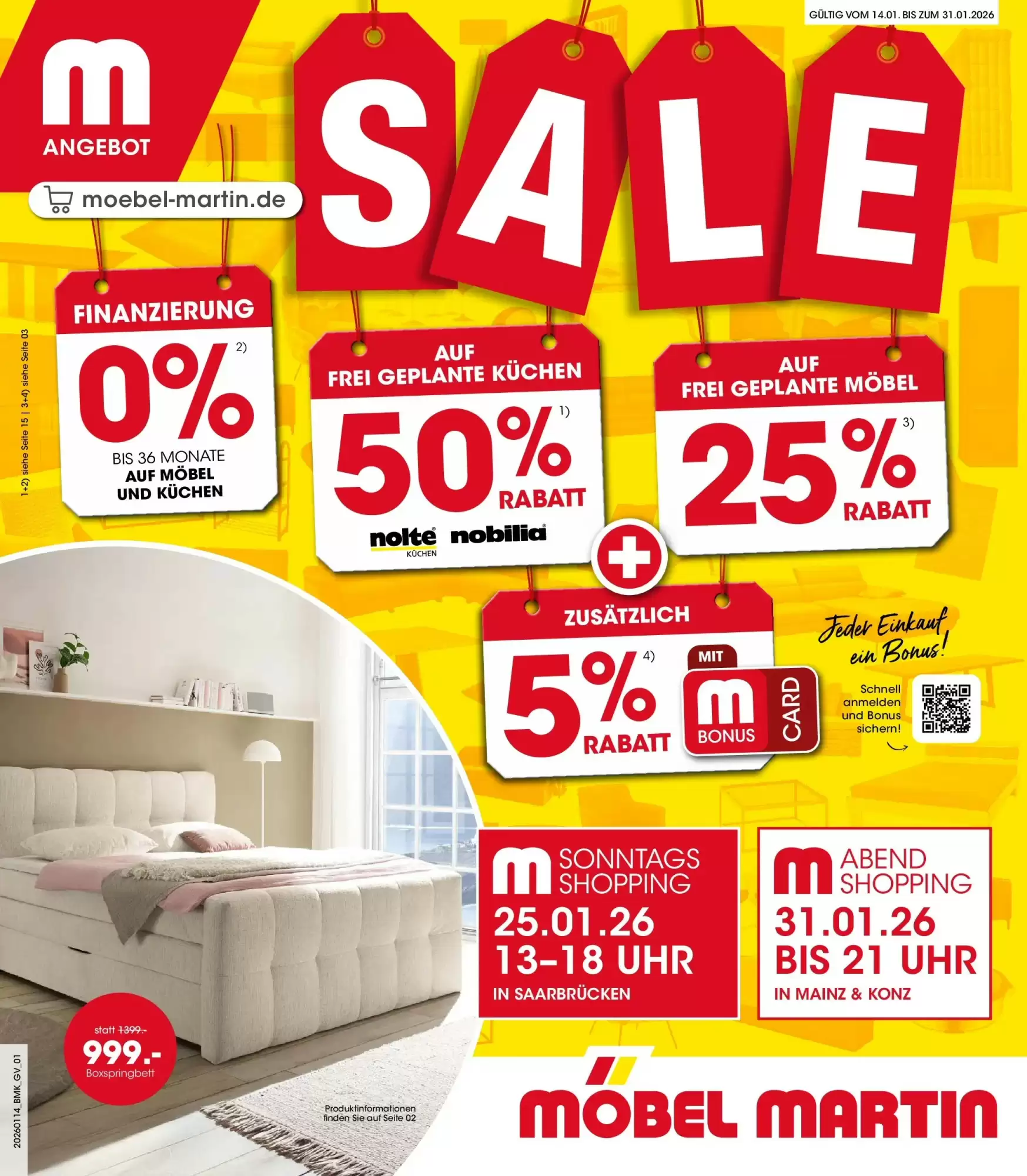 M&ouml;bel Martin Prospekt 13/01/2026 – 31/01/2026