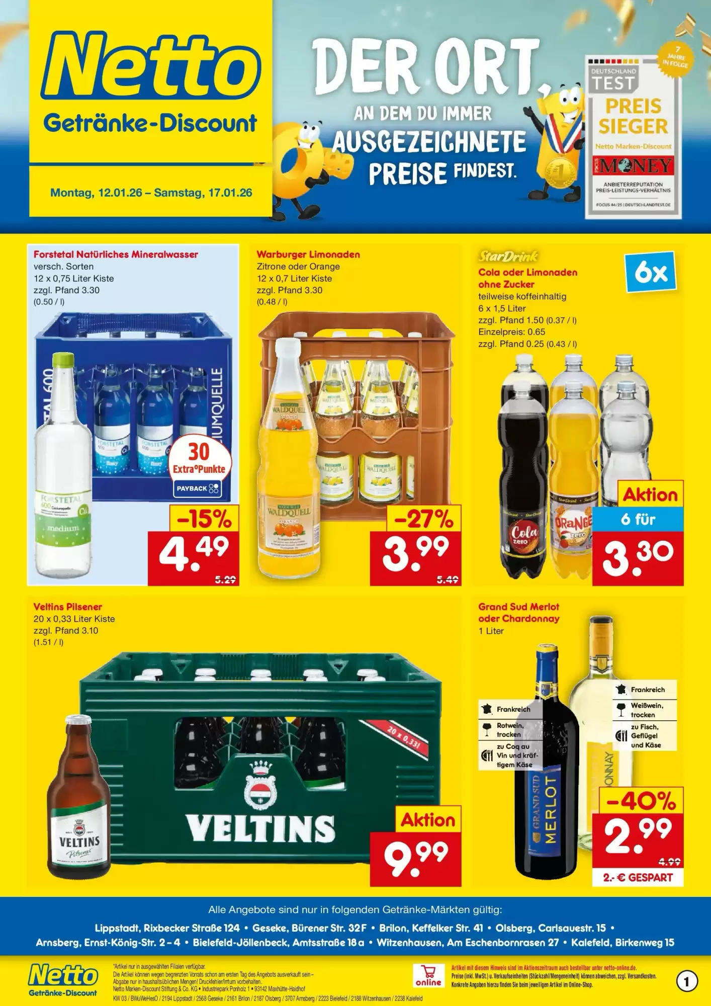Netto Getr&auml;nke Discount Prospekt 11/01/2026 – 17/01/2026