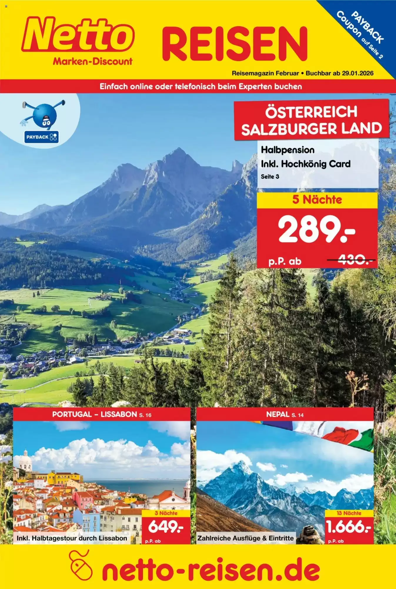 Netto Reisen Prospekt 29/01/2026 – 28/02/2026