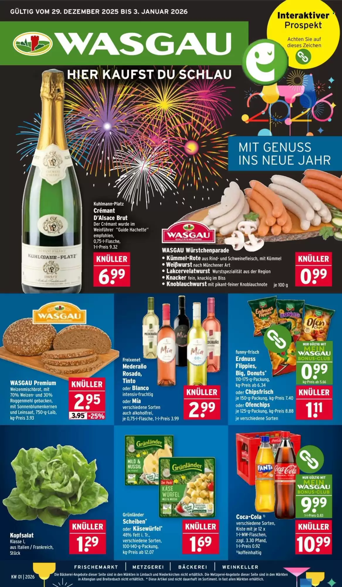 Wasgau Prospekt 29/12/2025 – 03/01/2026