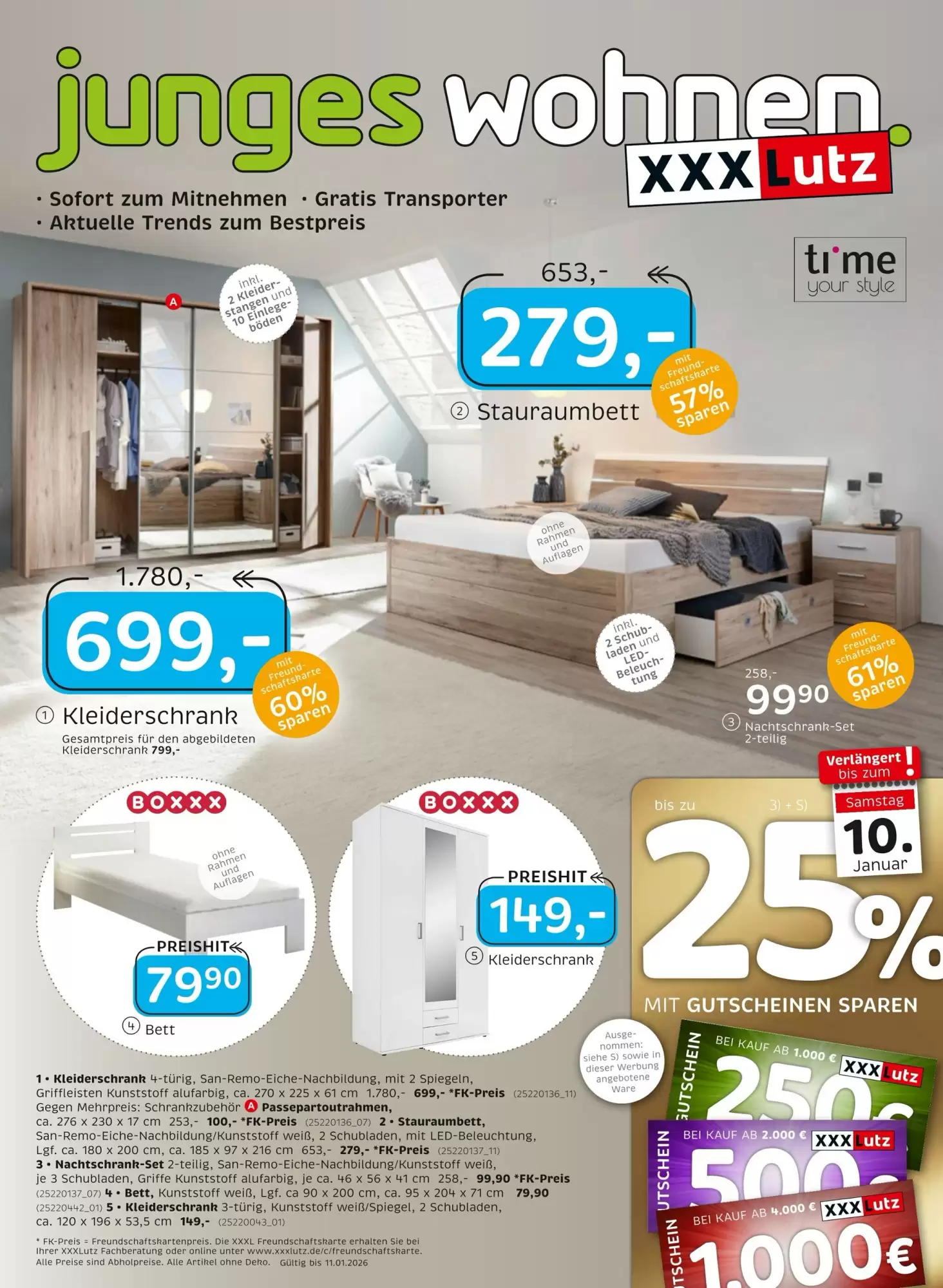 XXXLutz Prospekt 29/12/2025 – 11/01/2026