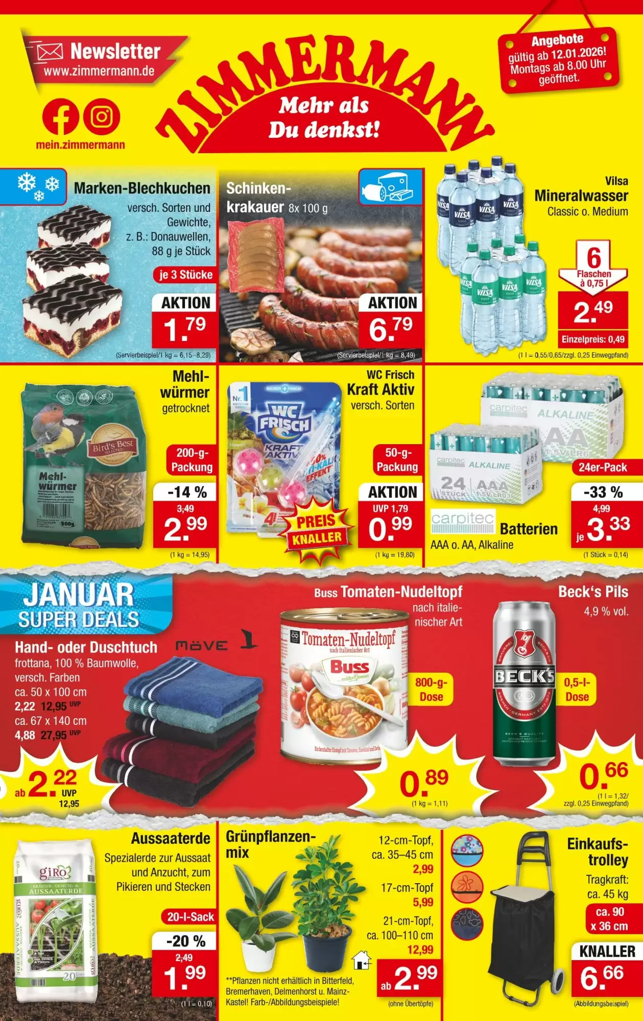 Zimmermann Prospekt 12/01/2026 – 17/01/2026
