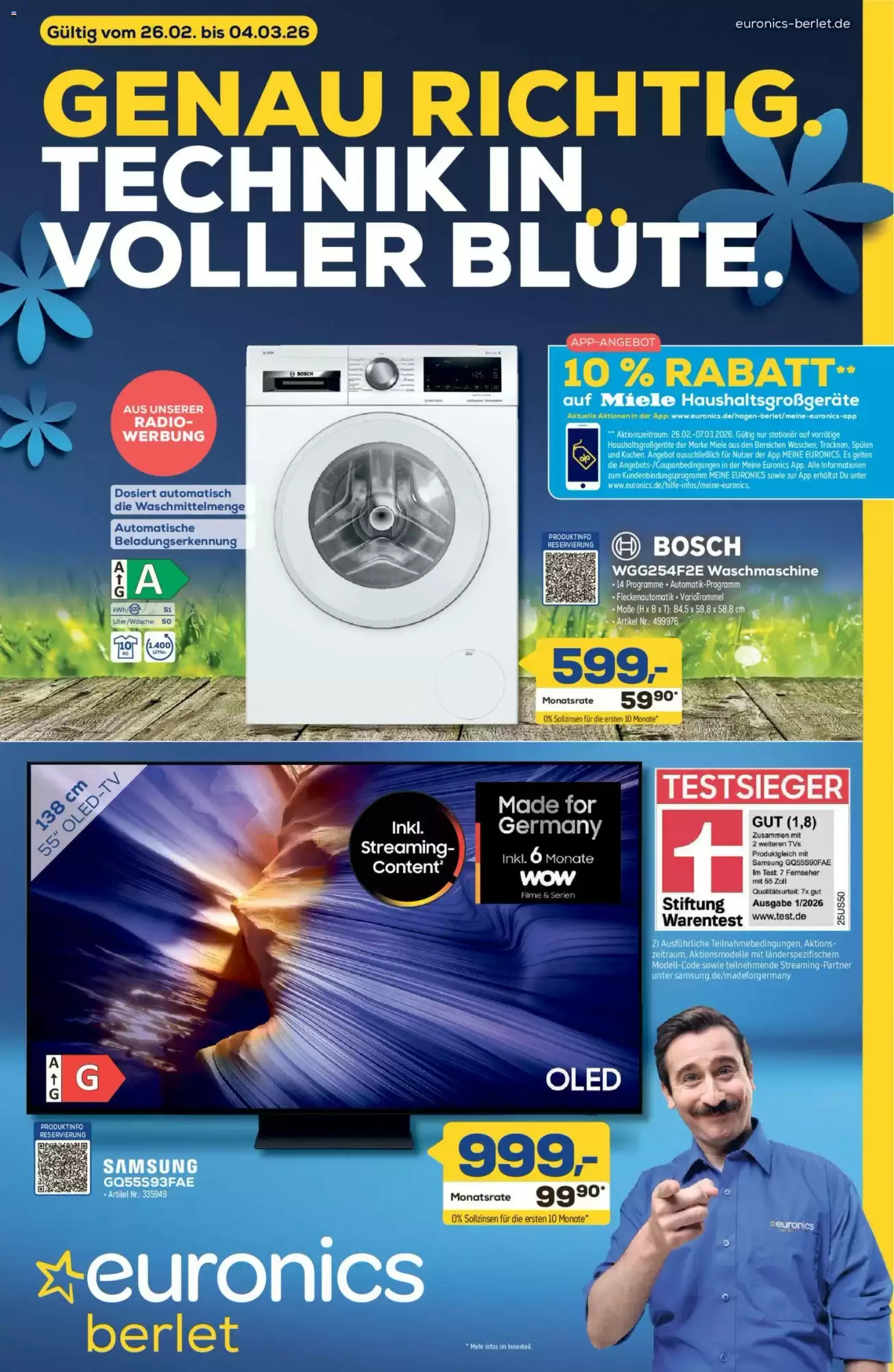 Euronics Berlet Prospekt 26/02/2026 – 04/03/2026