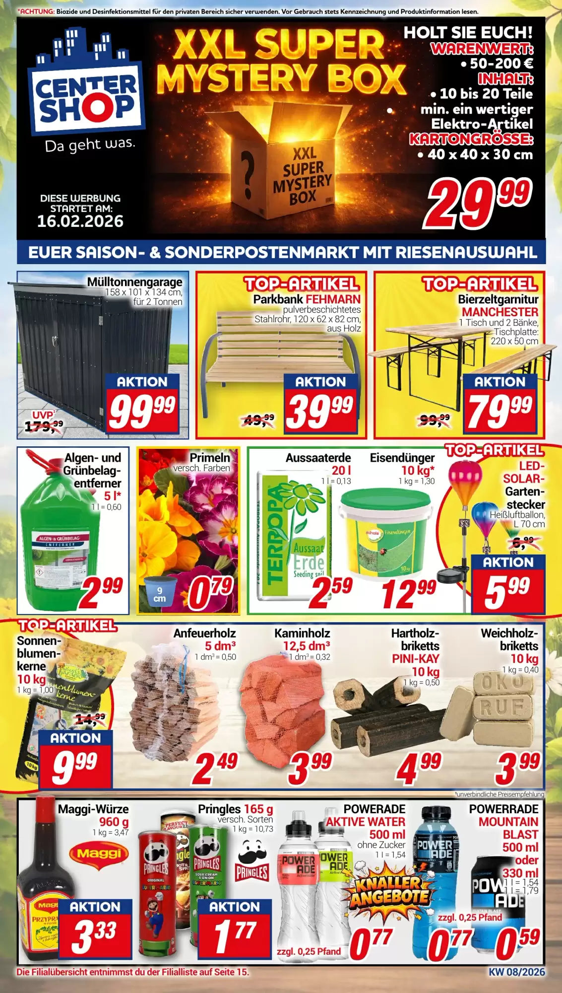CENTERSHOP Prospekt 16/02/2026 – 21/02/2026