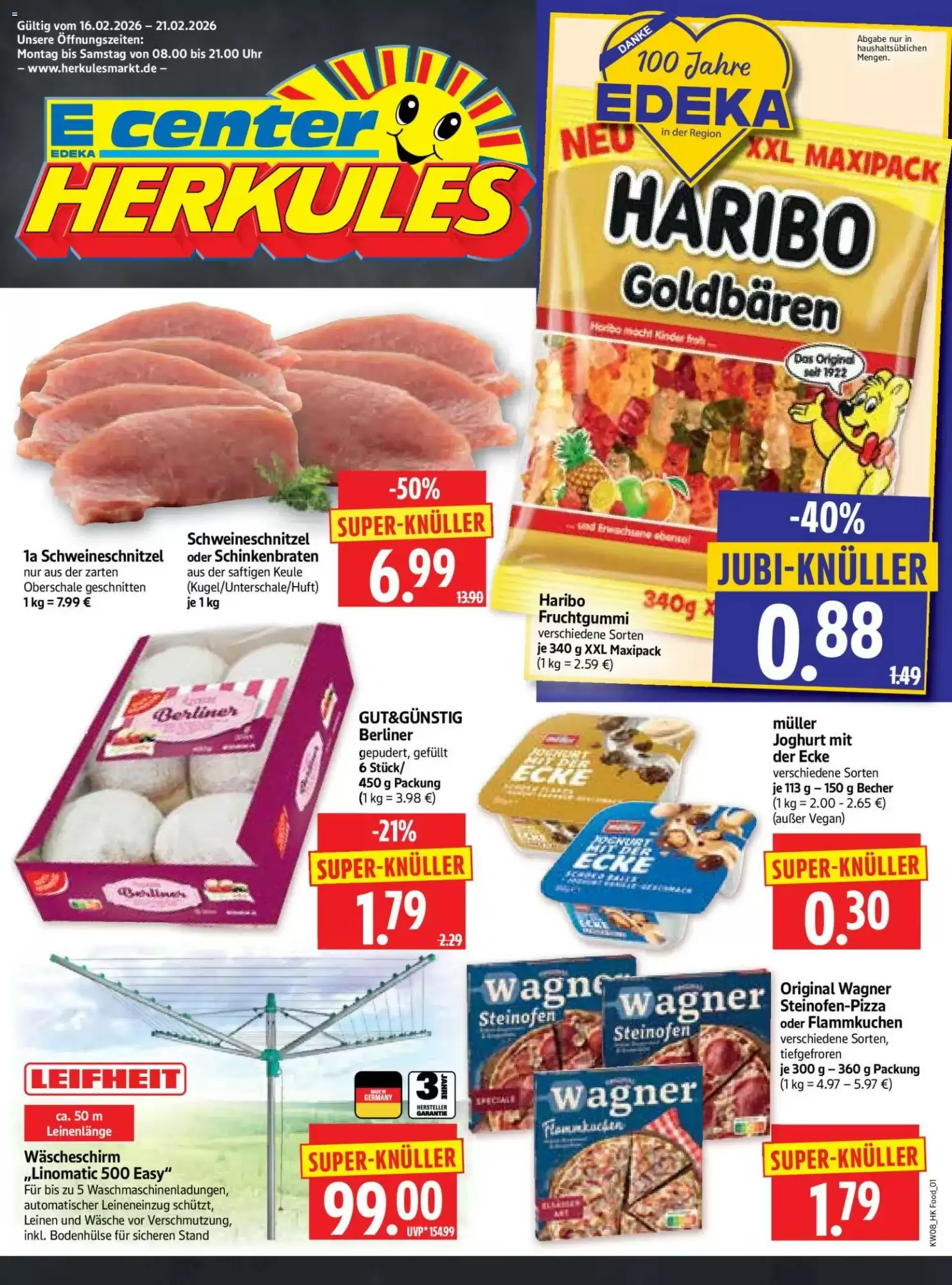Edeka Herkules Prospekt 16/02/2026 – 21/02/2026