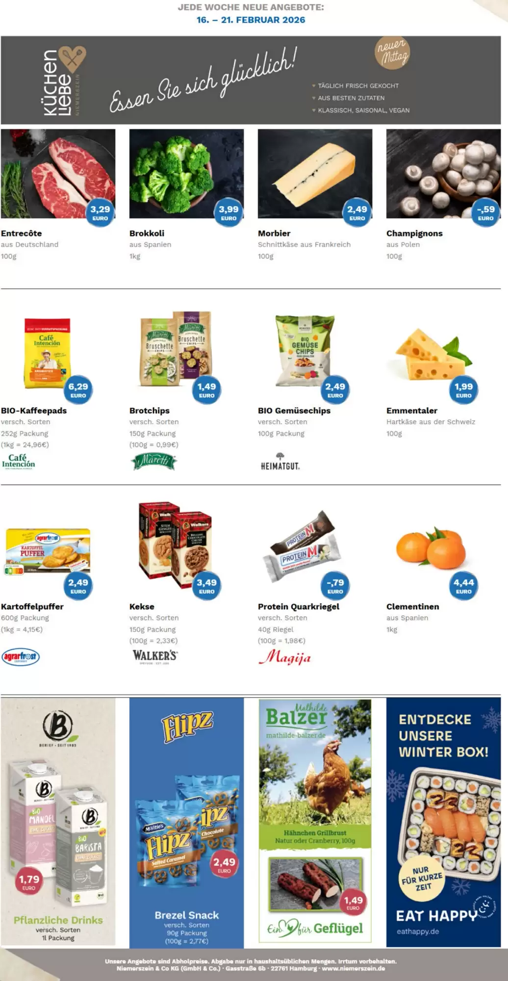 Edeka Niemerszein Prospekt 16/02/2026 – 21/02/2026