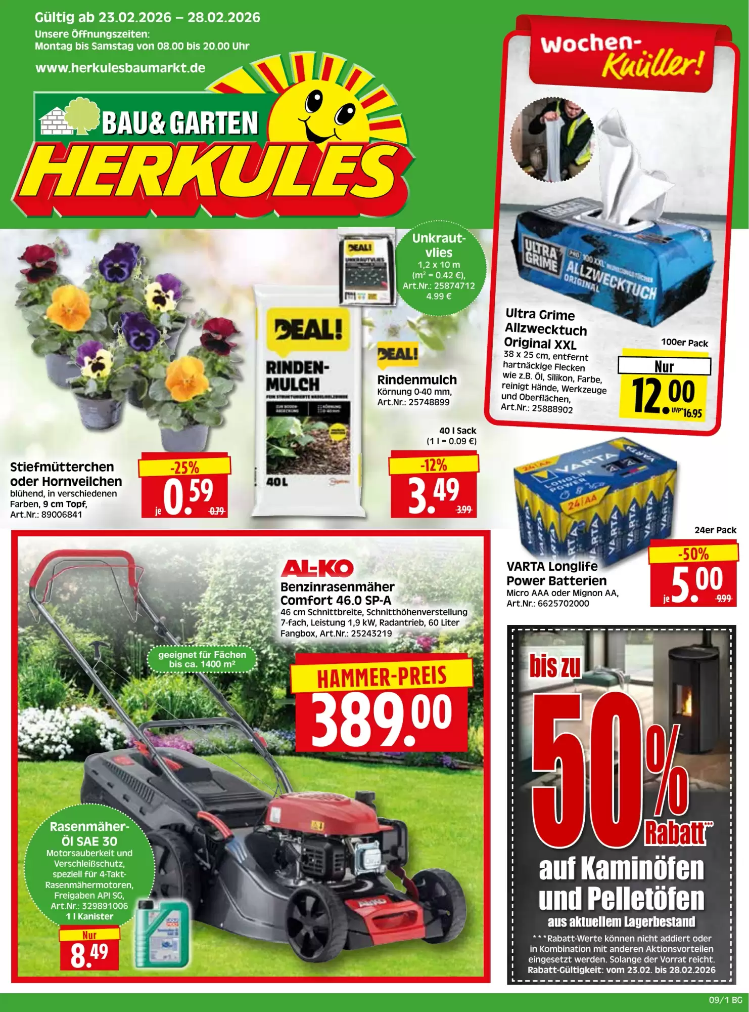 Herkules Baumarkt Prospekt 23/02/2026 – 28/02/2026