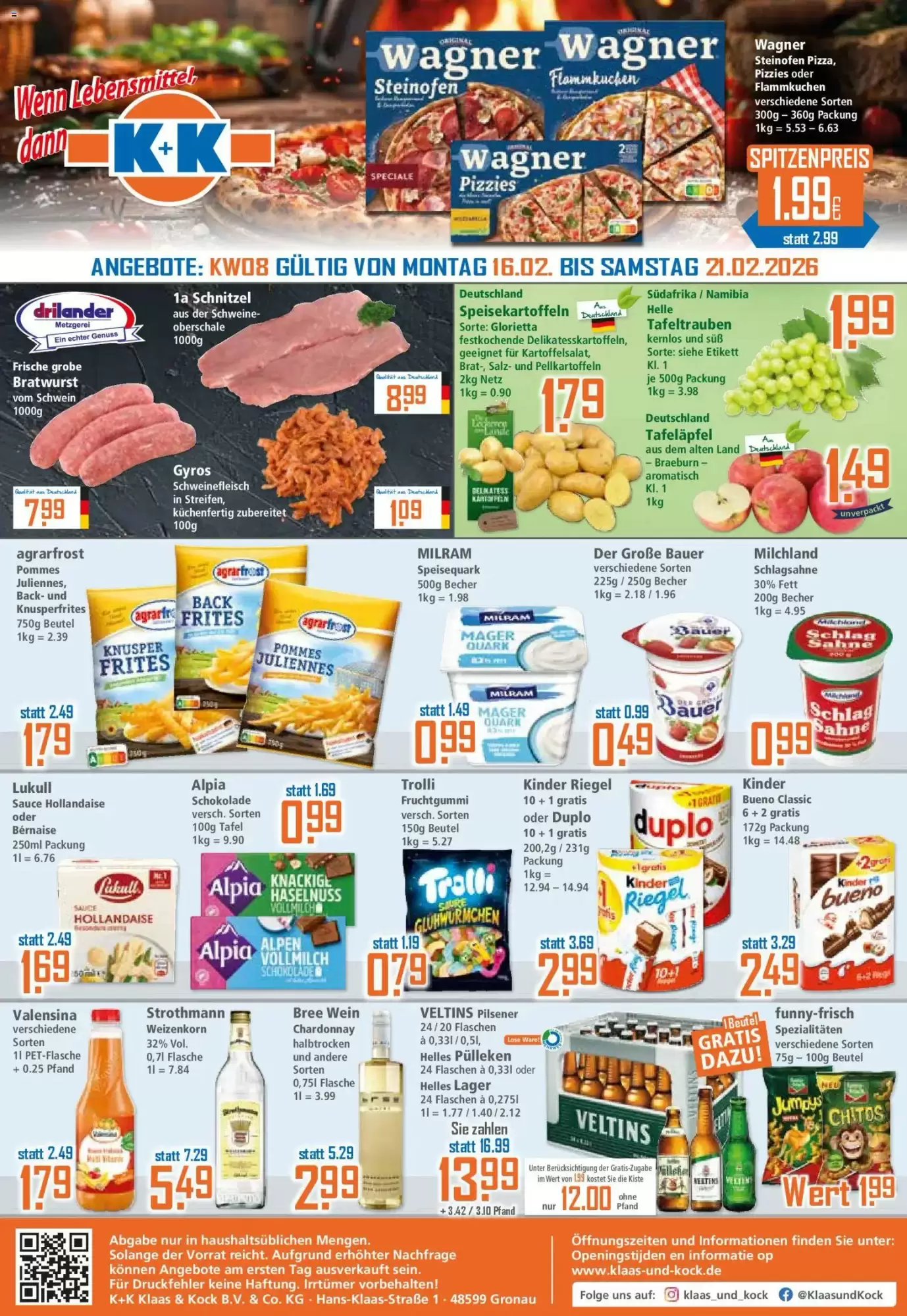 Klaas und Kock Prospekt 16/02/2026 – 21/02/2026
