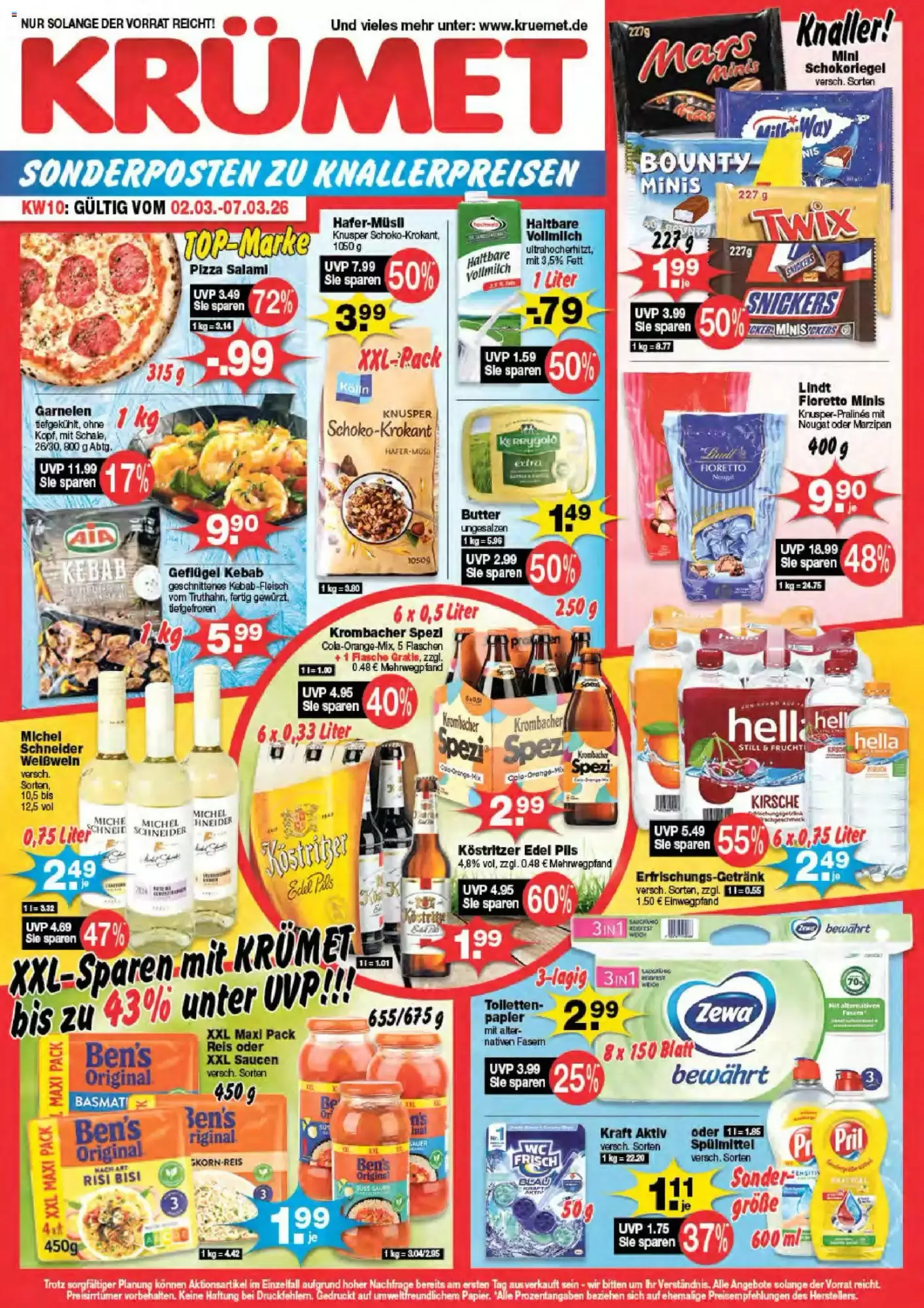 Kr&uuml;met Sonderposten Prospekt 02/03/2026 – 07/03/2026