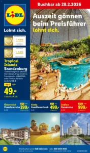 Lidl Reisen Prospekt 28/02/2026 – 31/03/2026