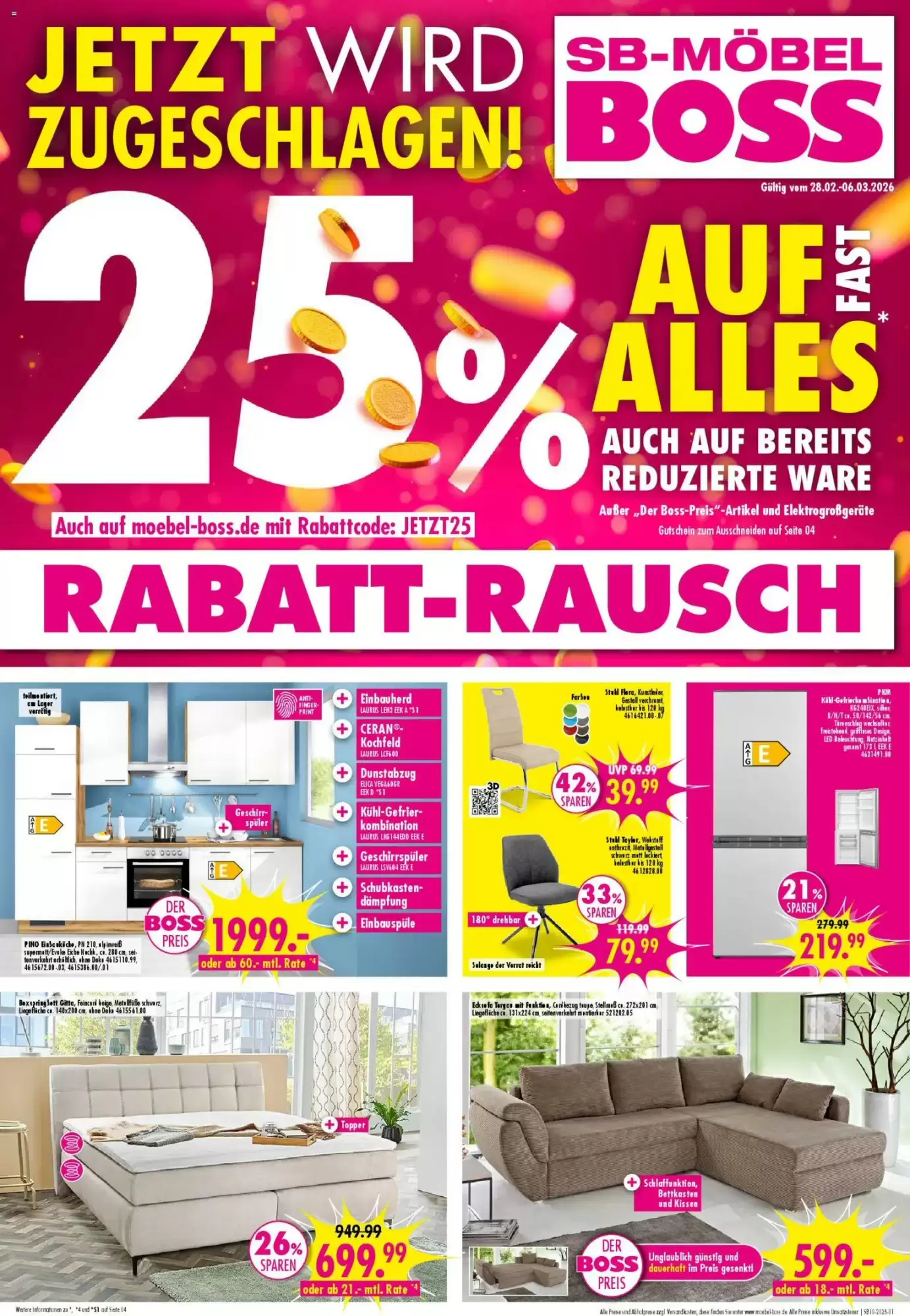 M&ouml;bel Boss Prospekt 28/02/2026 – 06/03/2026