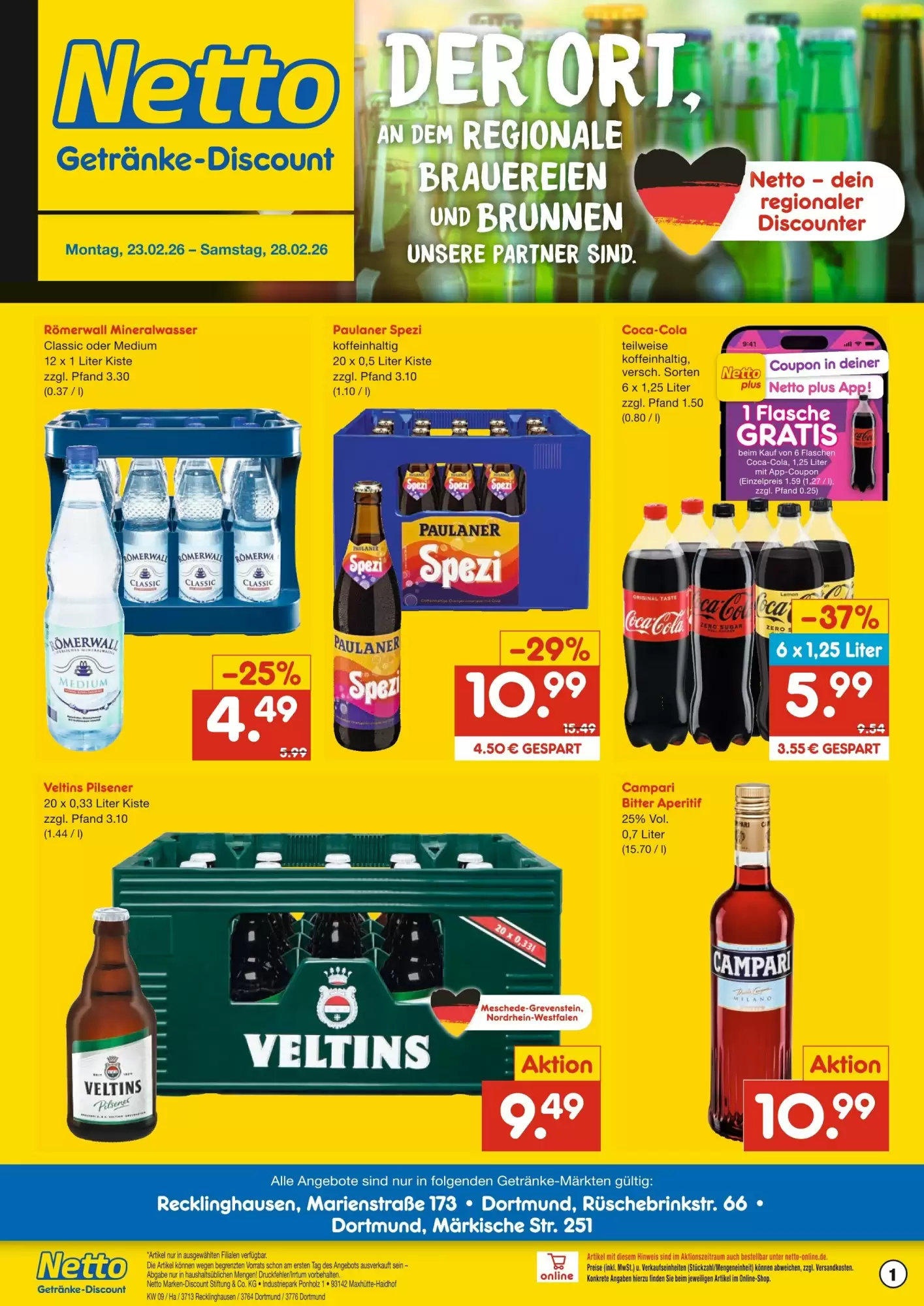 Netto Getr&auml;nke Discount Prospekt 23/02/2026 – 28/02/2026