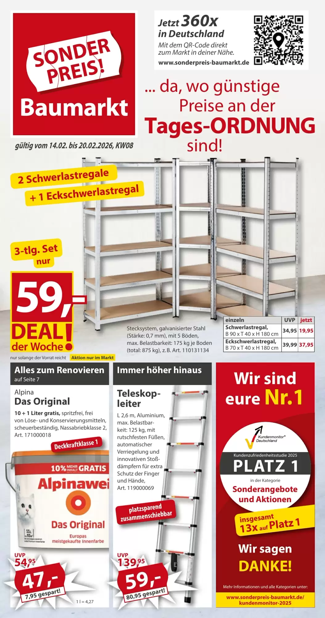 Sonderpreis Baumarkt Prospekt 14/02/2026 – 20/02/2026