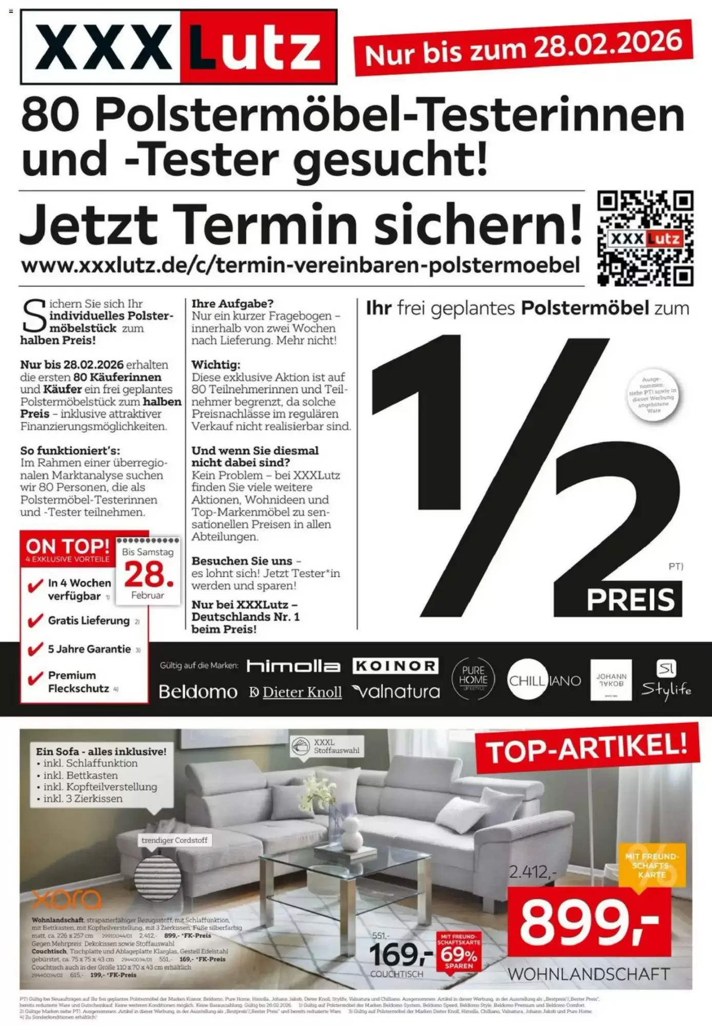 XXXLutz Prospekt 15/02/2026 – 01/03/2026