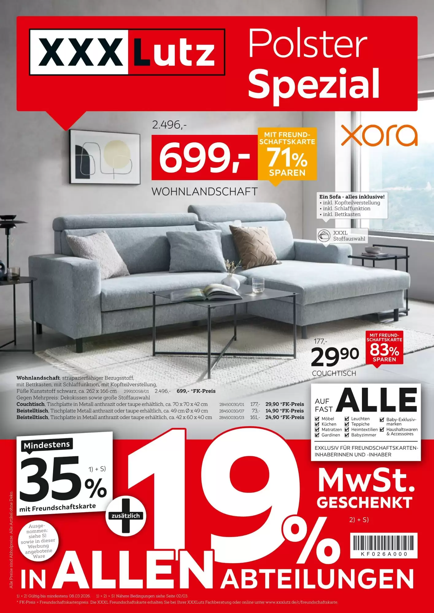 XXXLutz Prospekt 23/02/2026 – 08/03/2026