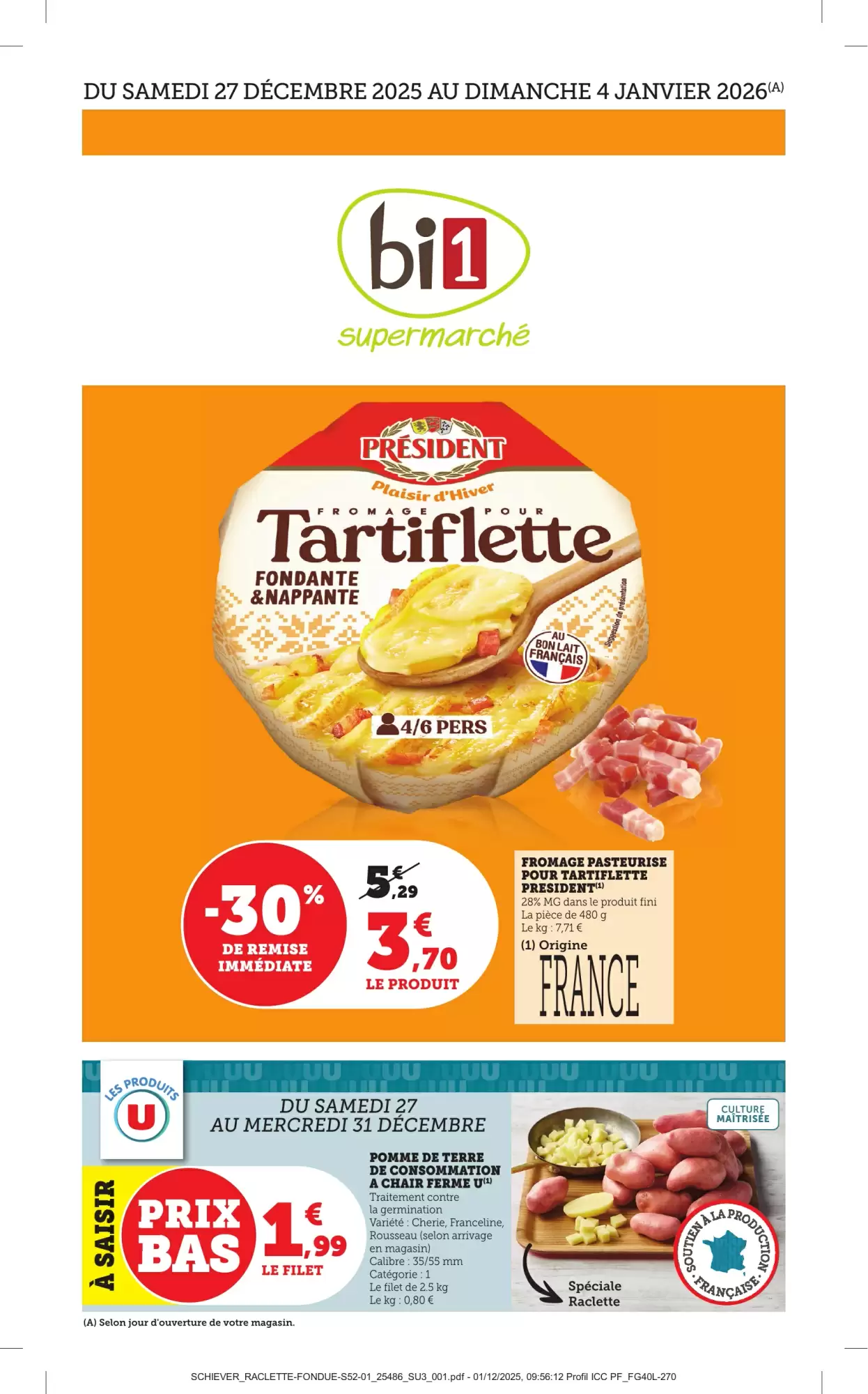 Catalogue Bi1 27/12/2025 – 04/01/2026