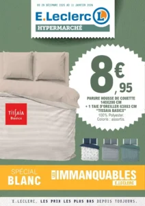 Catalogue E.Leclerc 29/12/2025 – 11/01/2026