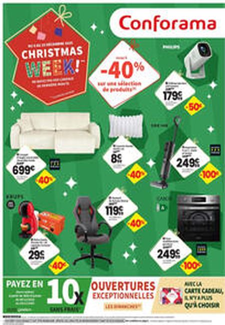 Catalogue Conforama 09/12/2025 – 25/12/2025