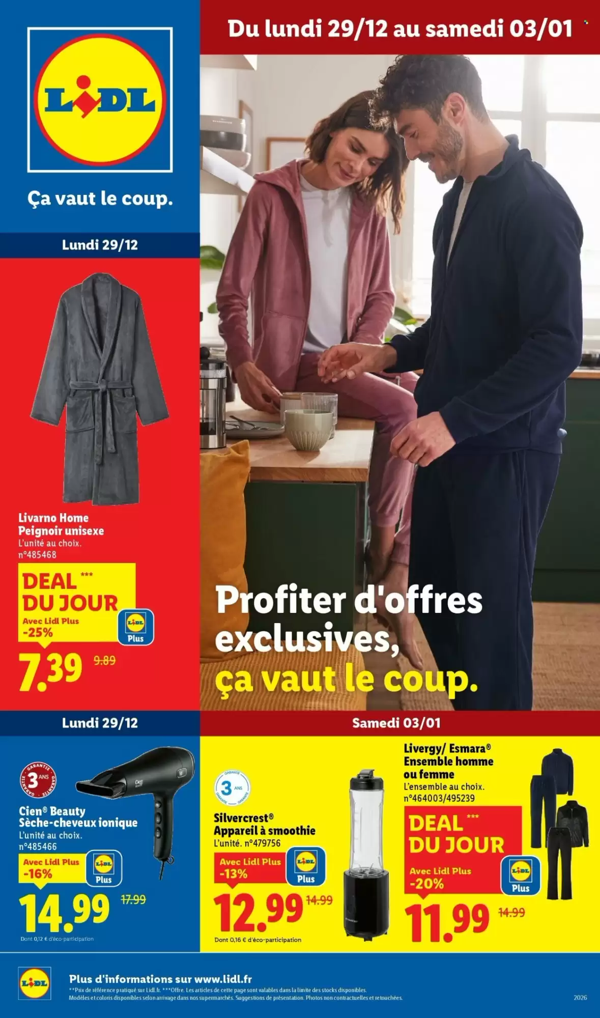Catalogue Lidl 29/12/2025 – 03/01/2026