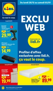 Catalogue Lidl 29/12/2025 – 03/01/2026