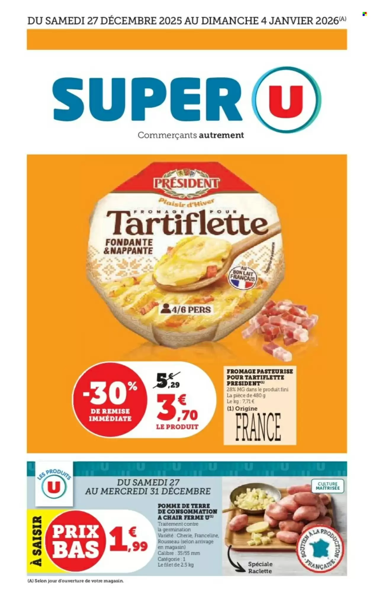 Catalogue Super U 27/12/2025 – 04/01/2026